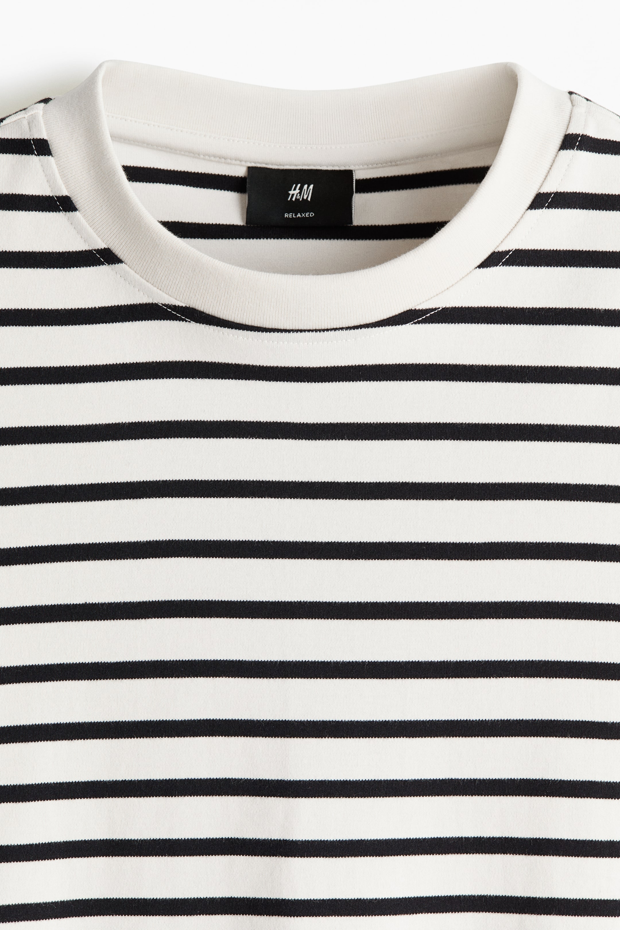 Мужские футболки H&M Relaxed-Fit Interlock Cotton T-Shirt — фото 4