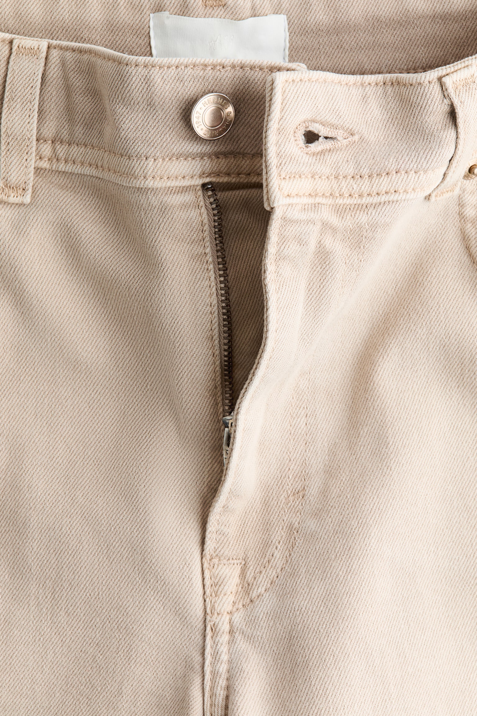 Wide High Waist Ankle Jeans - Beige/Denimblå/Vit/Mörk denimblå/Ljus denimblå - 5