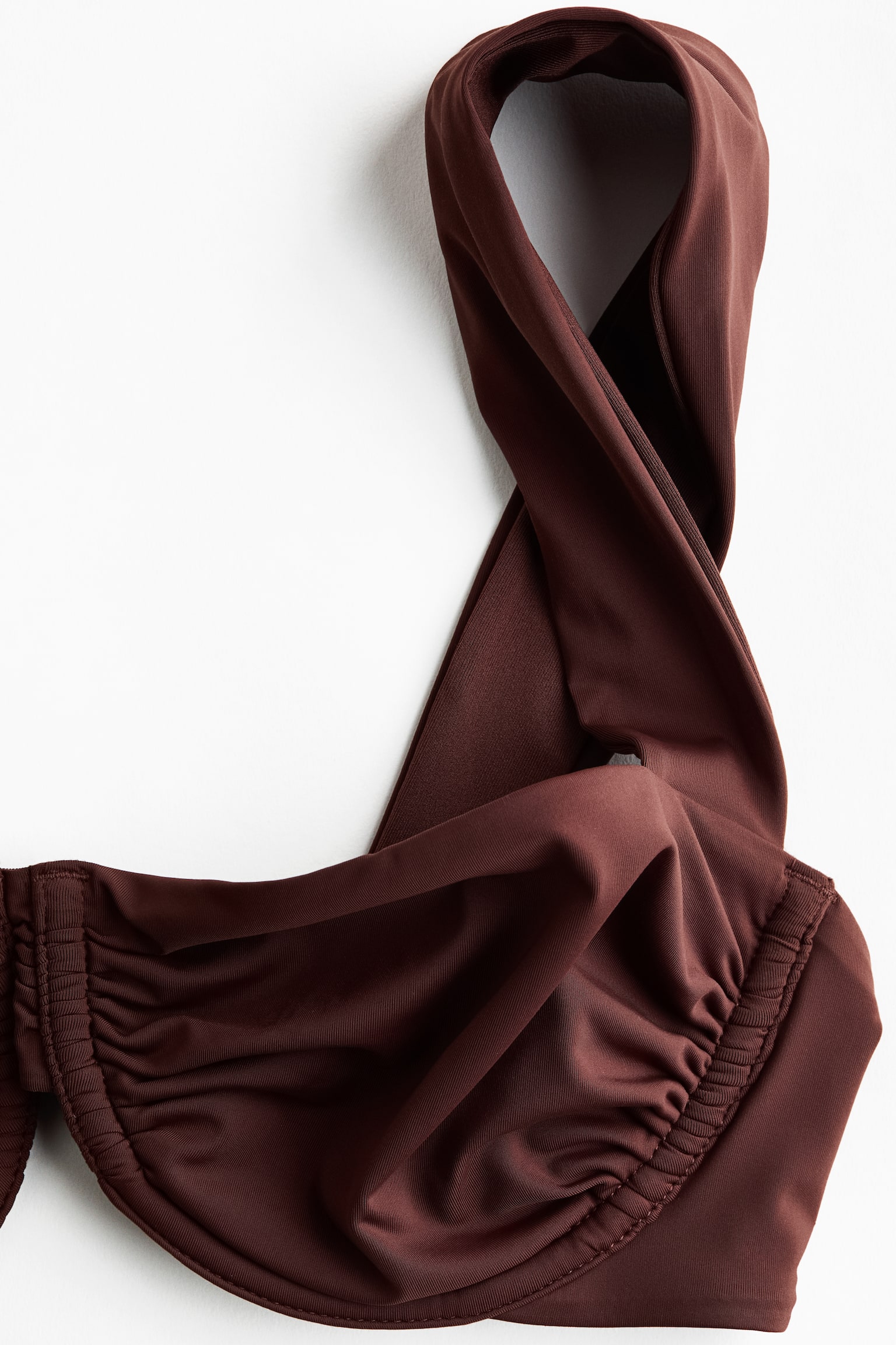 Верх бикини, балконет — H&M, цвет: Тёмный коричневый — фото 5