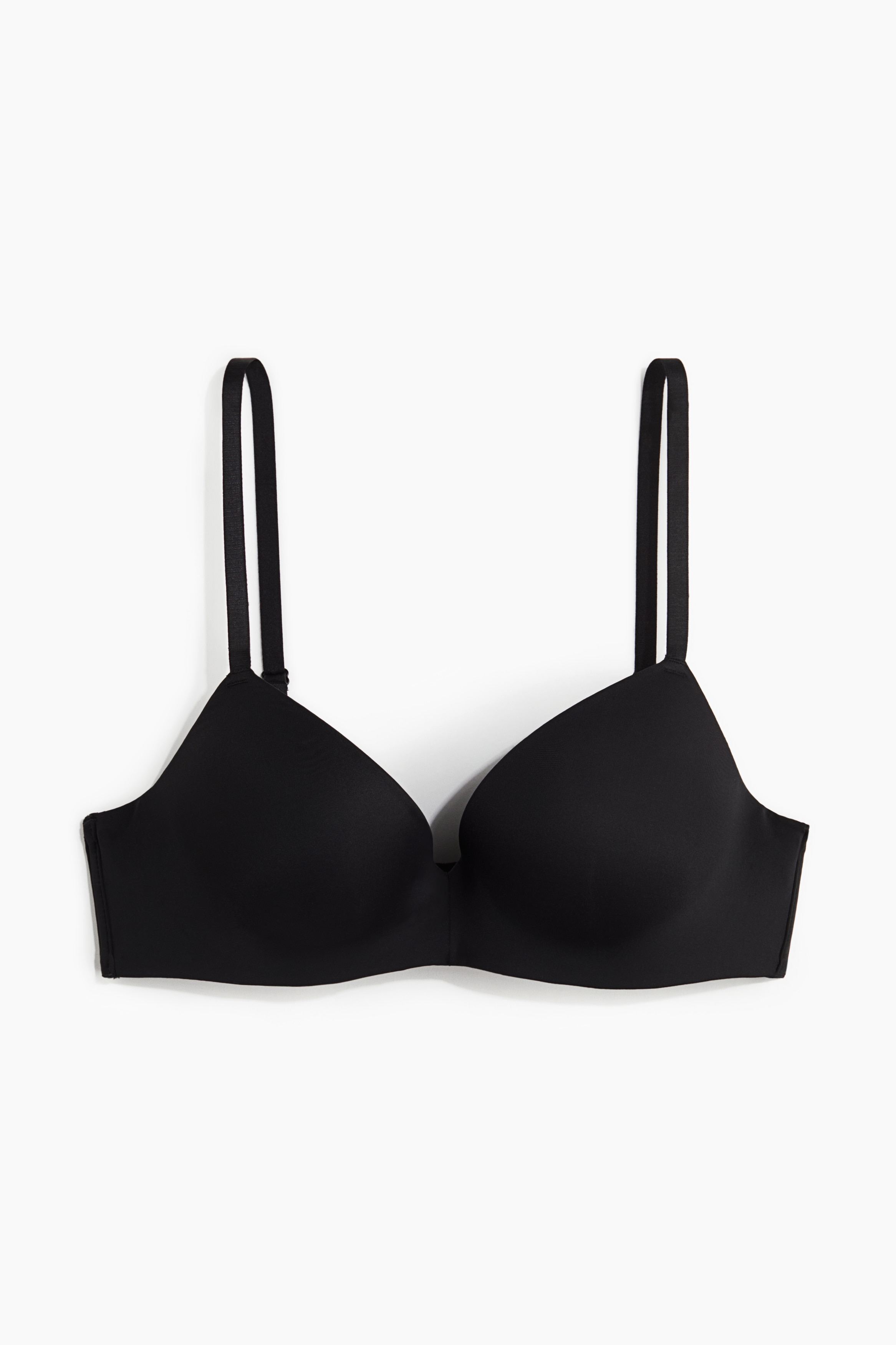 Biustonosz push-up z mikrofibry - Czarny/Beżowy/Jasnobeżowy/Brązowy/Burgundowy