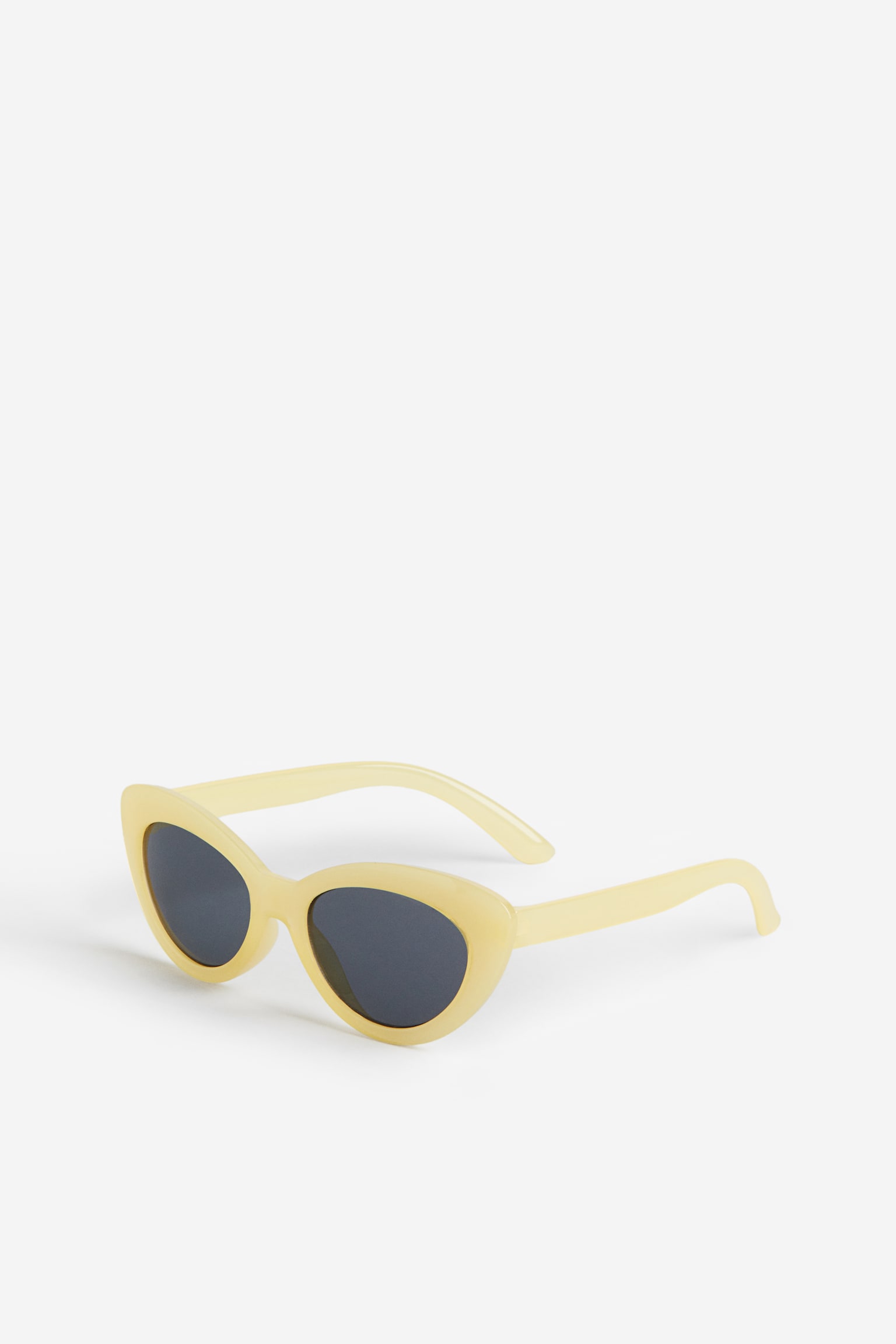 Cat-eye sunglasses - Light yellow/Light blue - 2