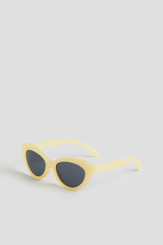 Okulary przeciwsłoneczne typu „kocie oczy” - Jasnożółty - 2