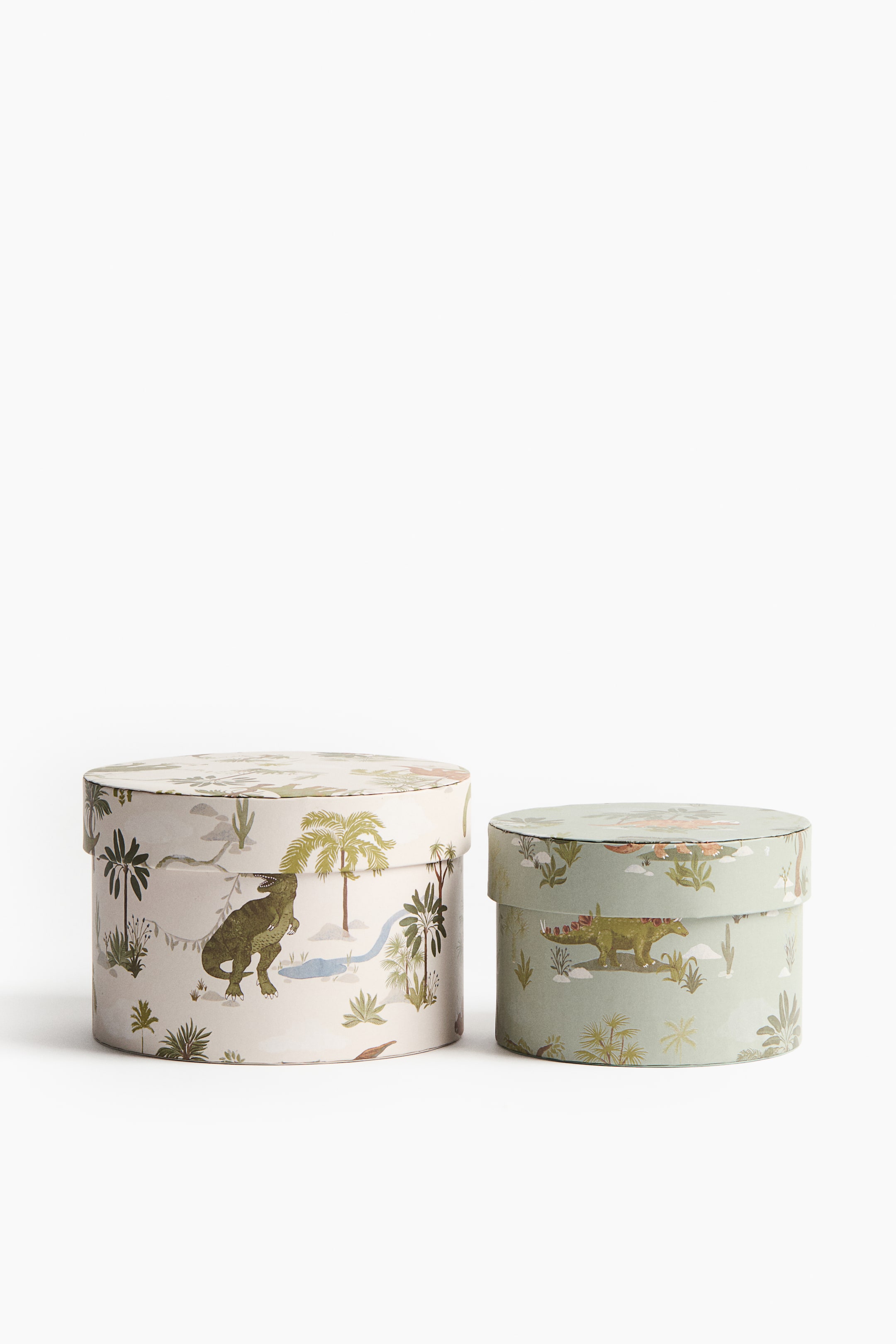 View larger image: 2-piece storage box set - Green/Dinosaurs | H&M GB 3