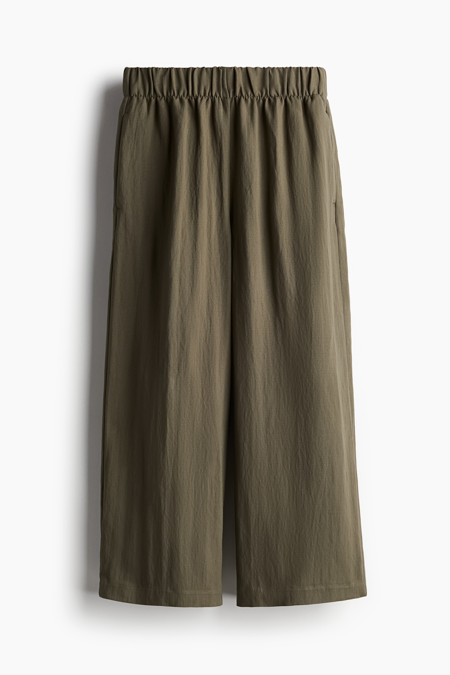 Pull-on culottes - Dark khaki green/Black/Light beige/White/Pinstriped - 2