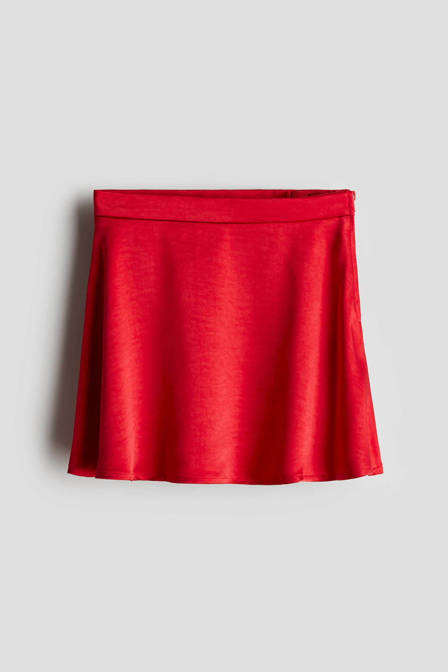 Satin skirt - Bright red - 1