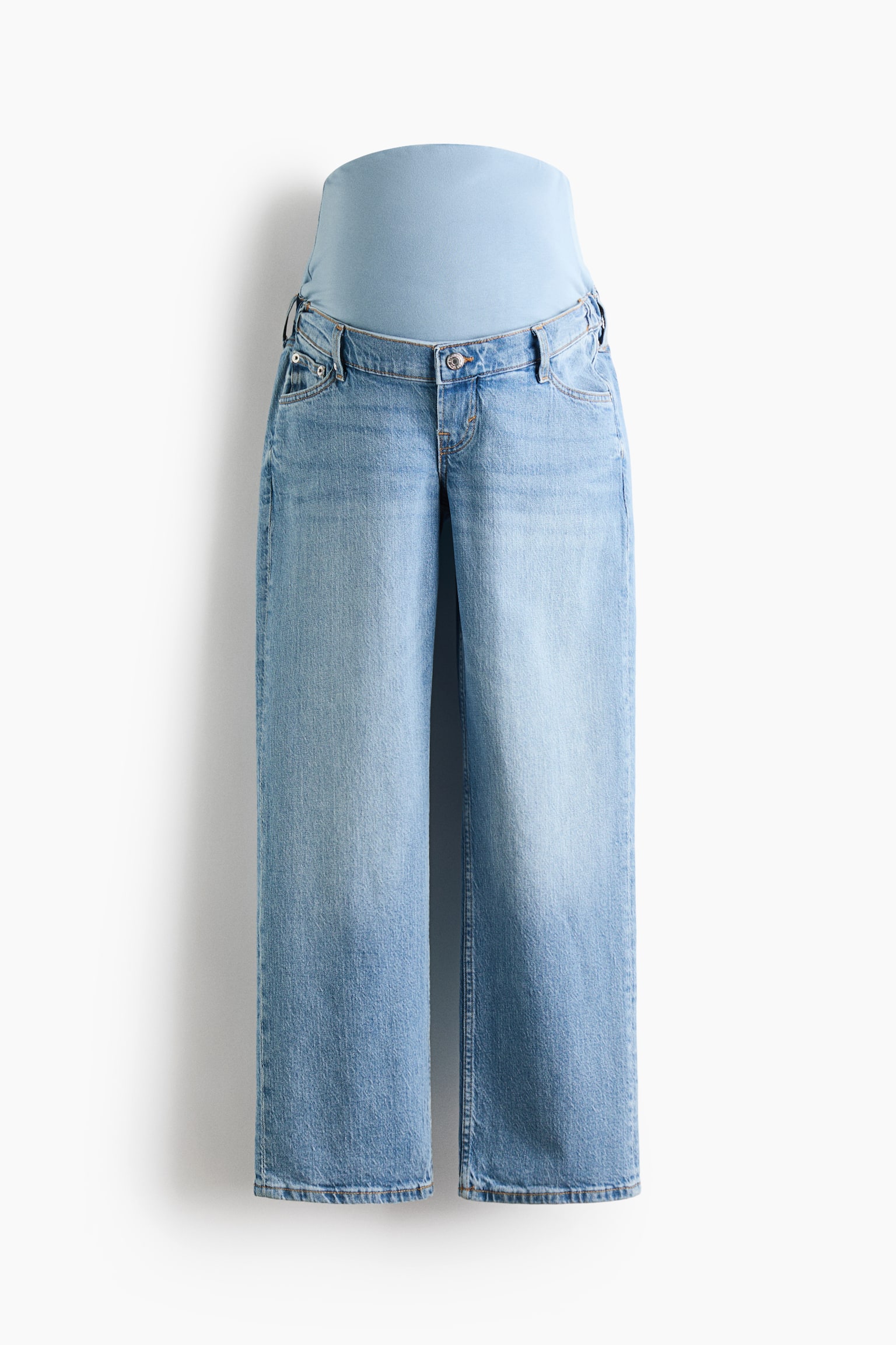 MAMA Straight Ankle Jeans - Helles Denimblau/Denimblau - 1