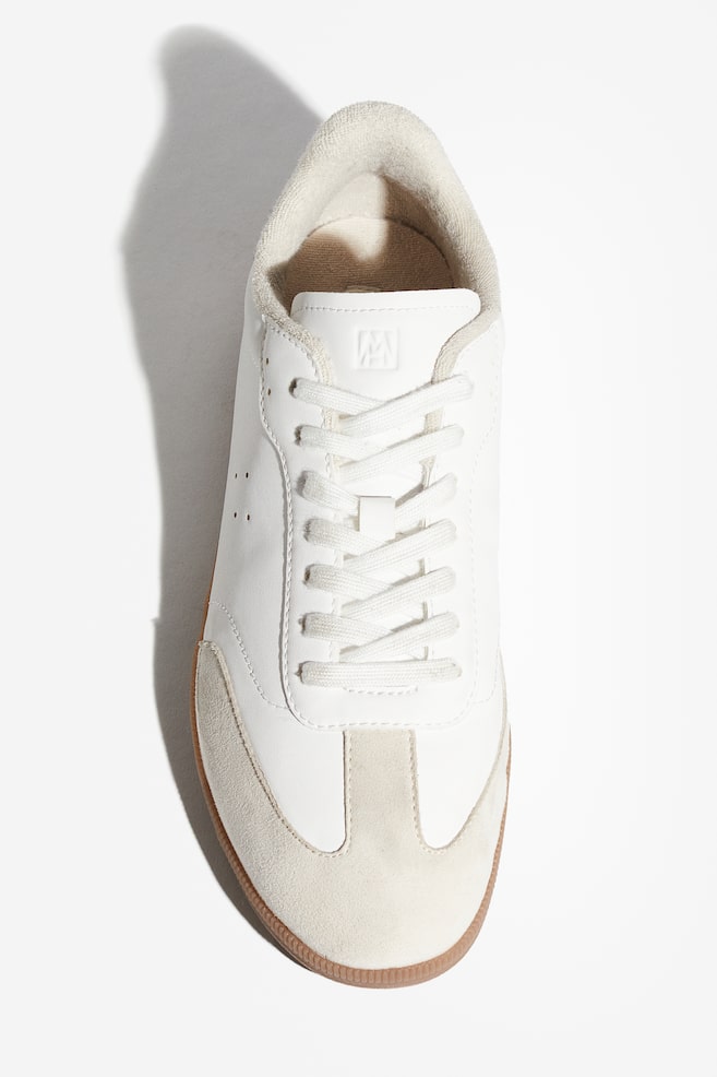 Sneakers - Blanc/beige clair/Noir/Écru - 5