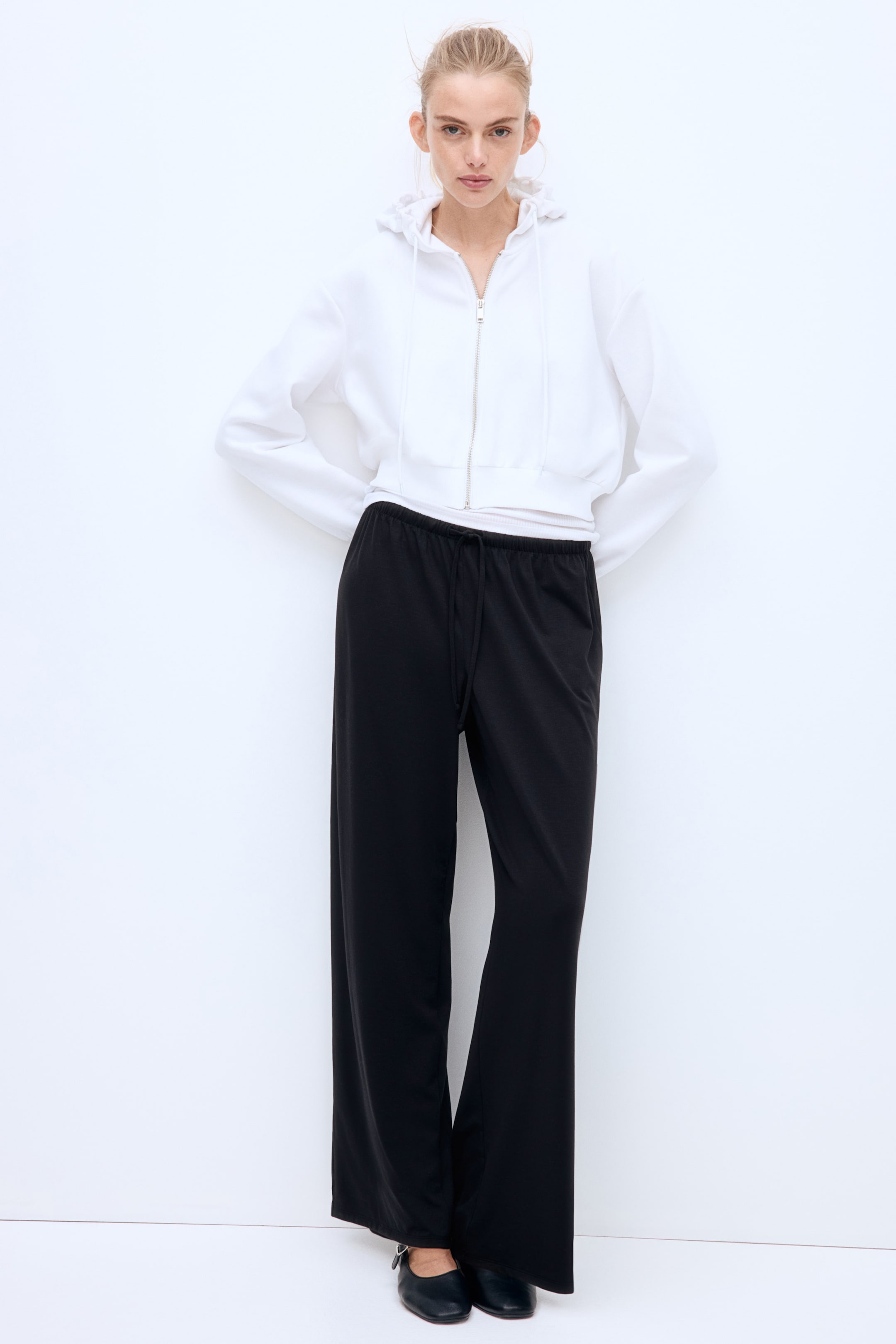 Straight-Leg Drawstring Pants