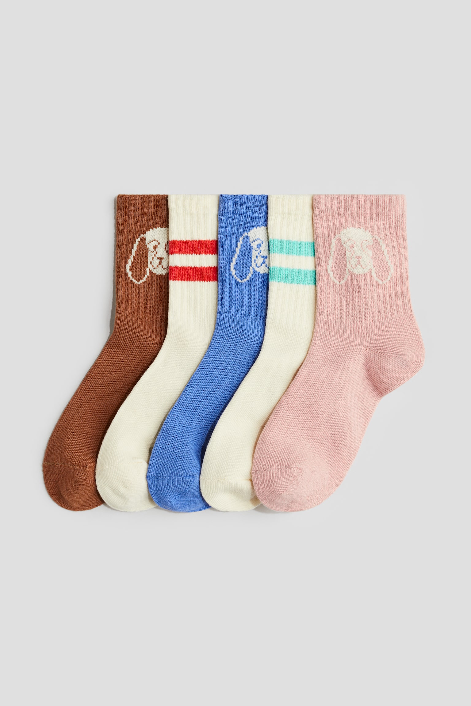 5-pack socks - Dusty blue/Bonjour Mon Ami - 1