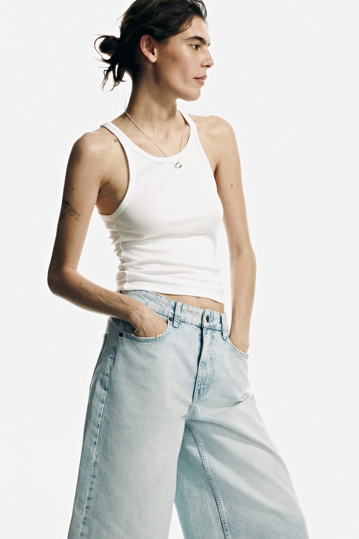 Wide-Leg Regular-Waist Culotte Jeans - image 3