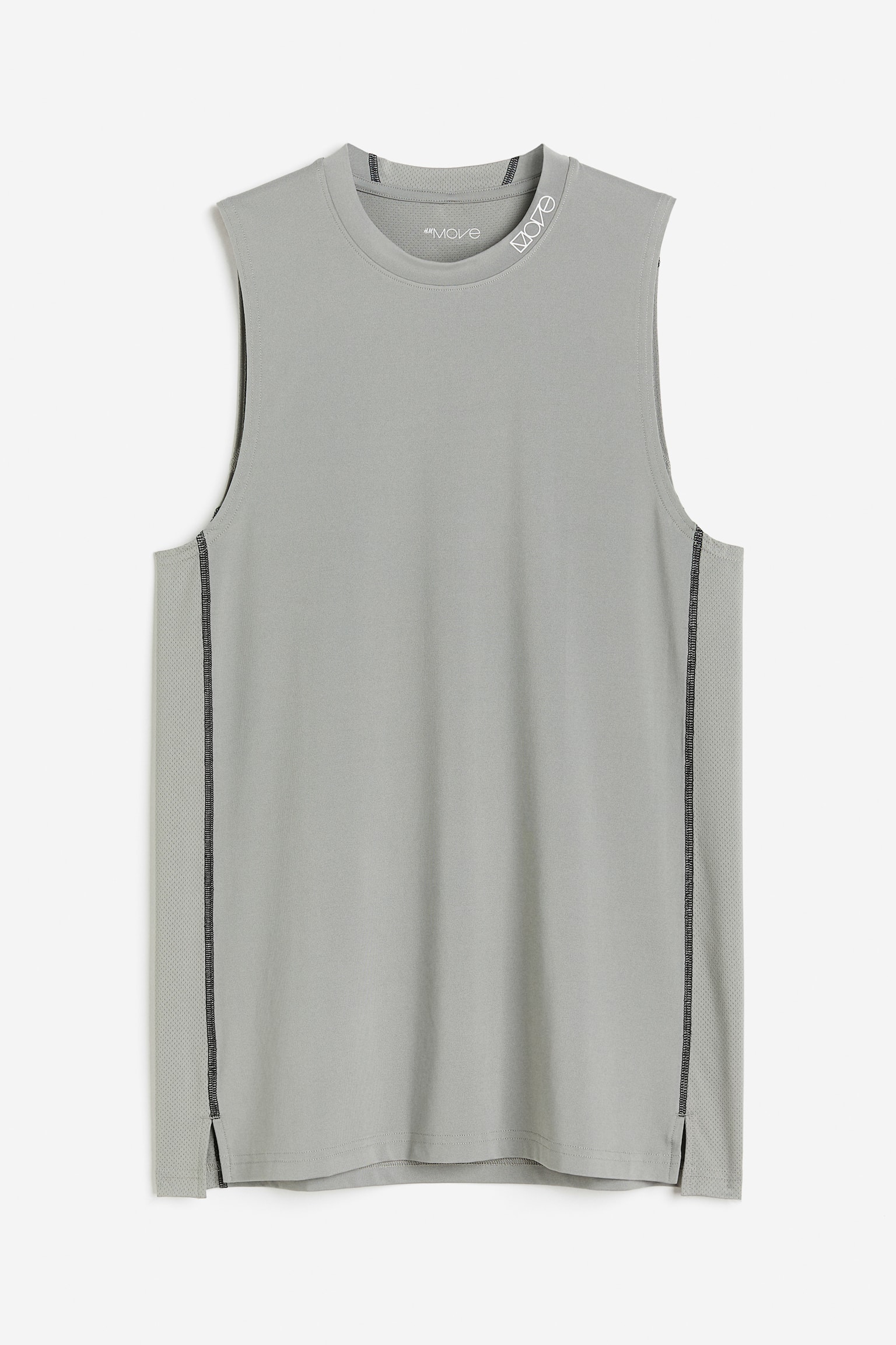 Muscle Fit Activewear Tank In DryMove™ - Grey/Black/White - 1