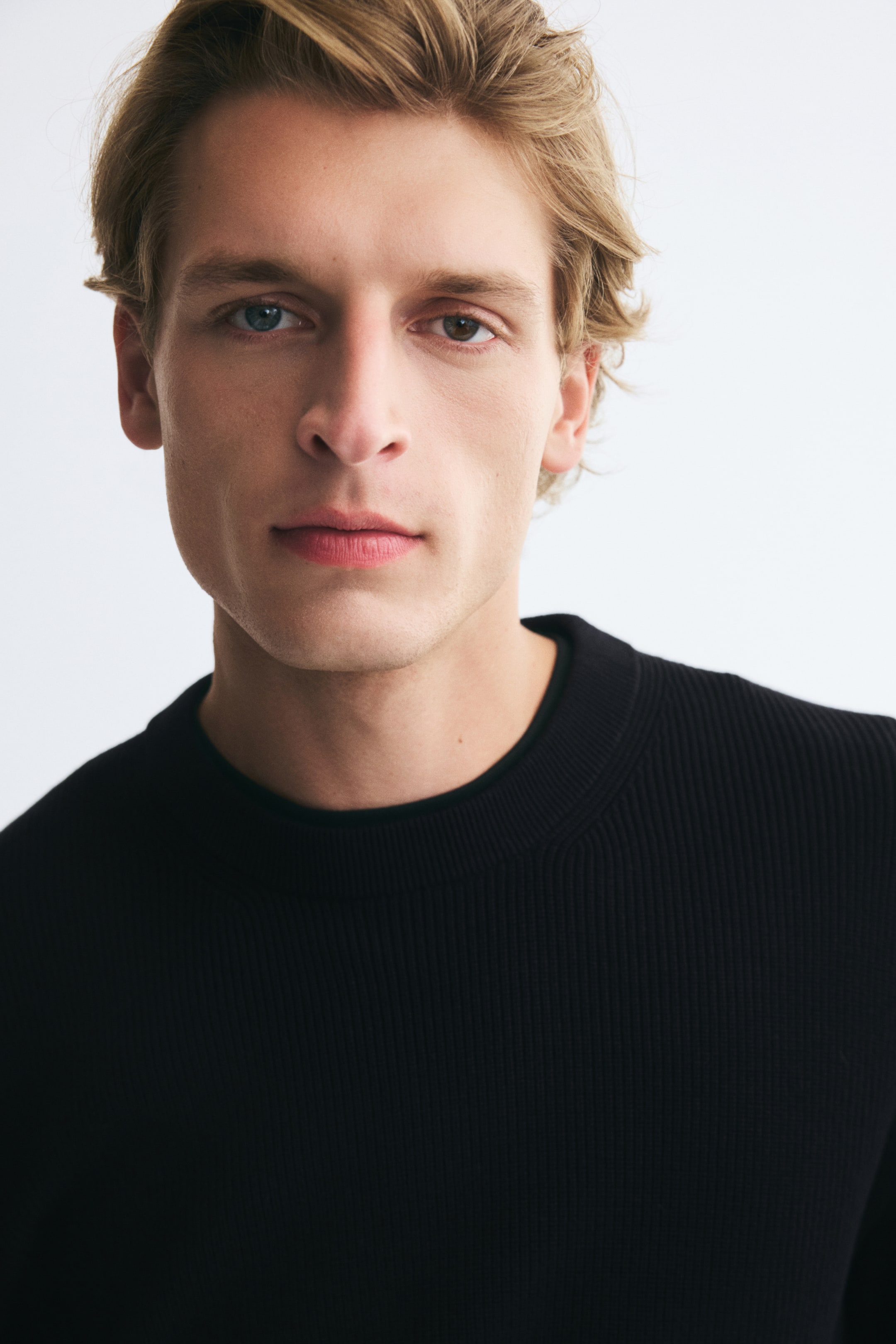 Regular-Fit Rib-Knit Cotton Sweater