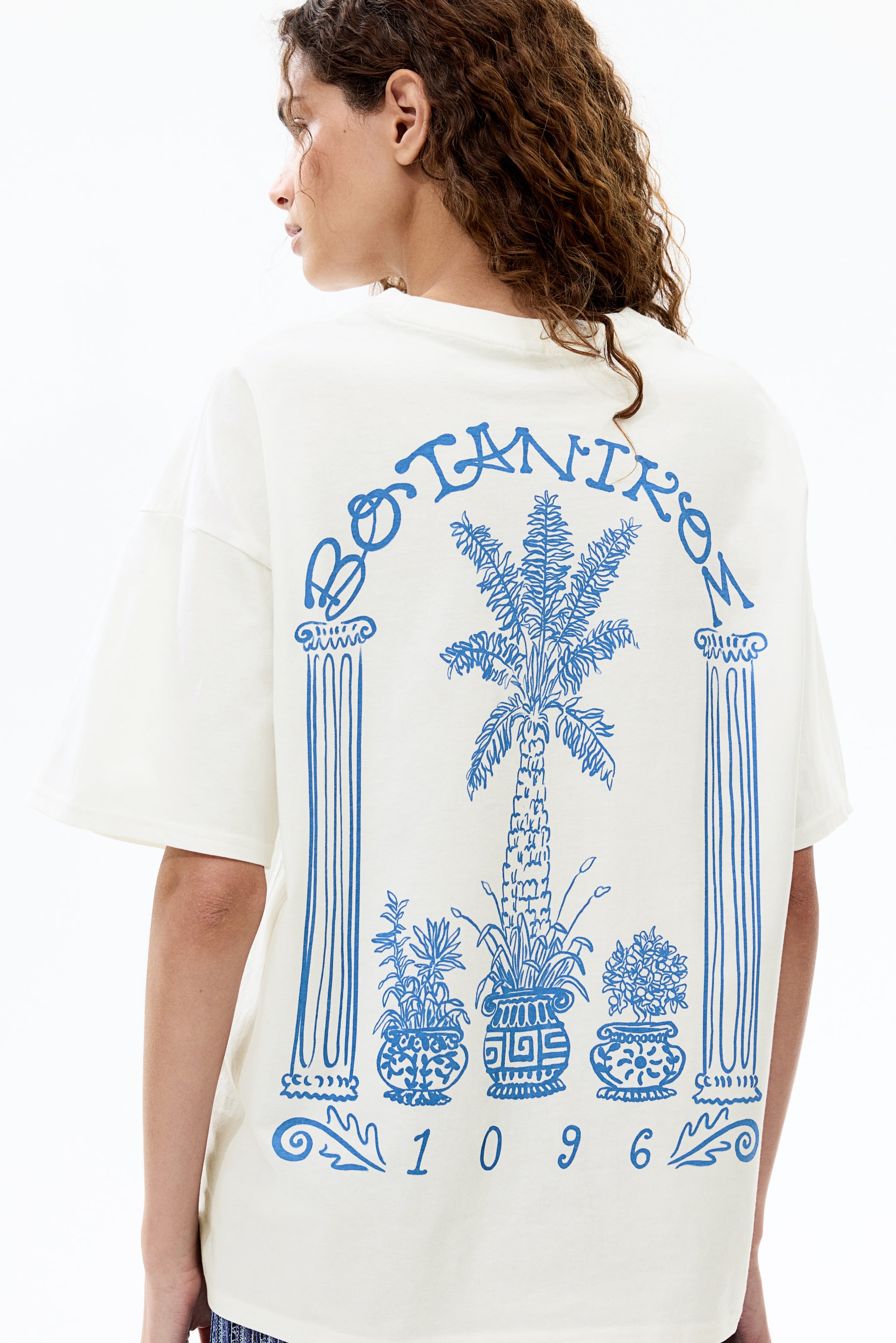 Oversized T-Shirt with Printed Motif