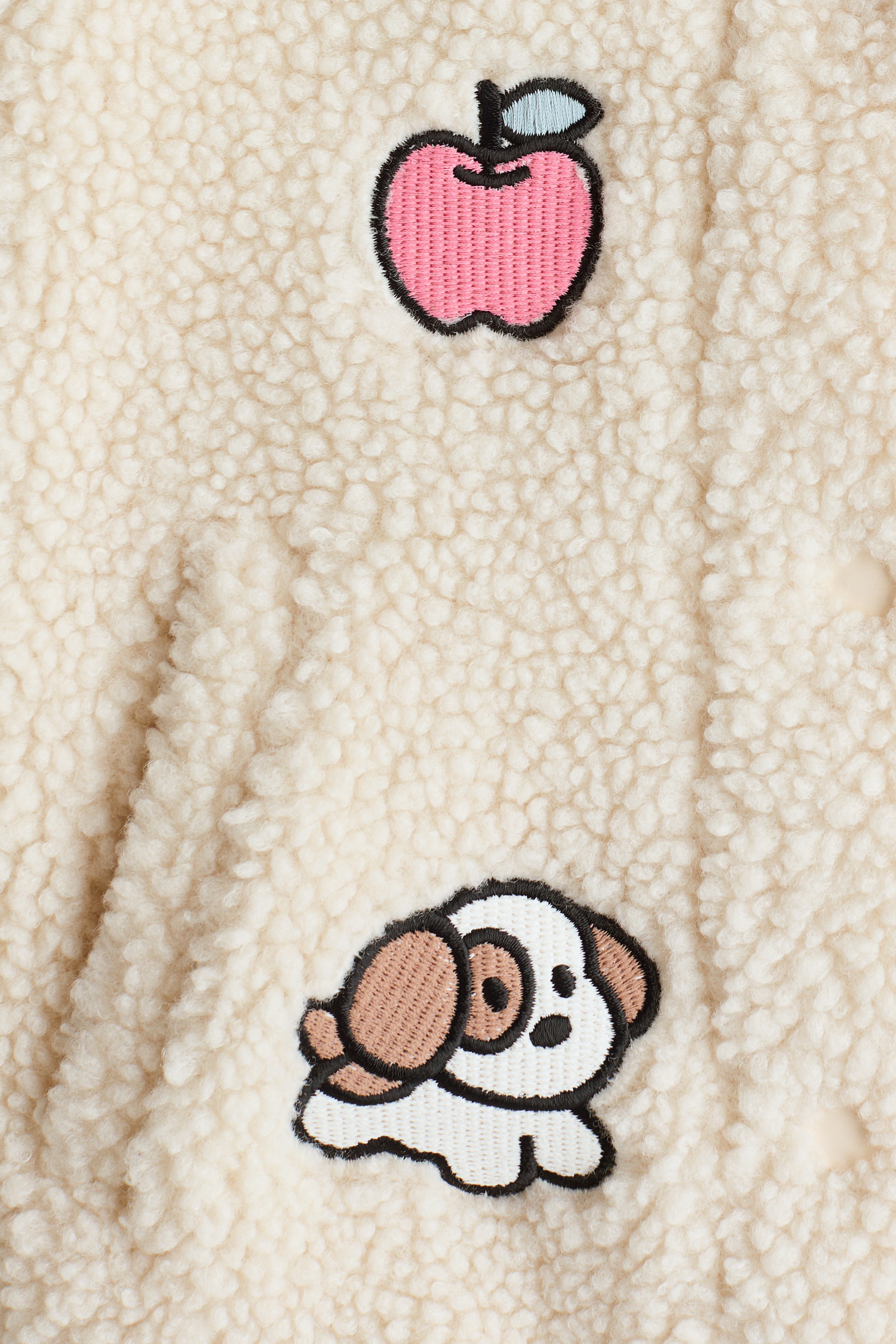 Veste en polar avec pièces