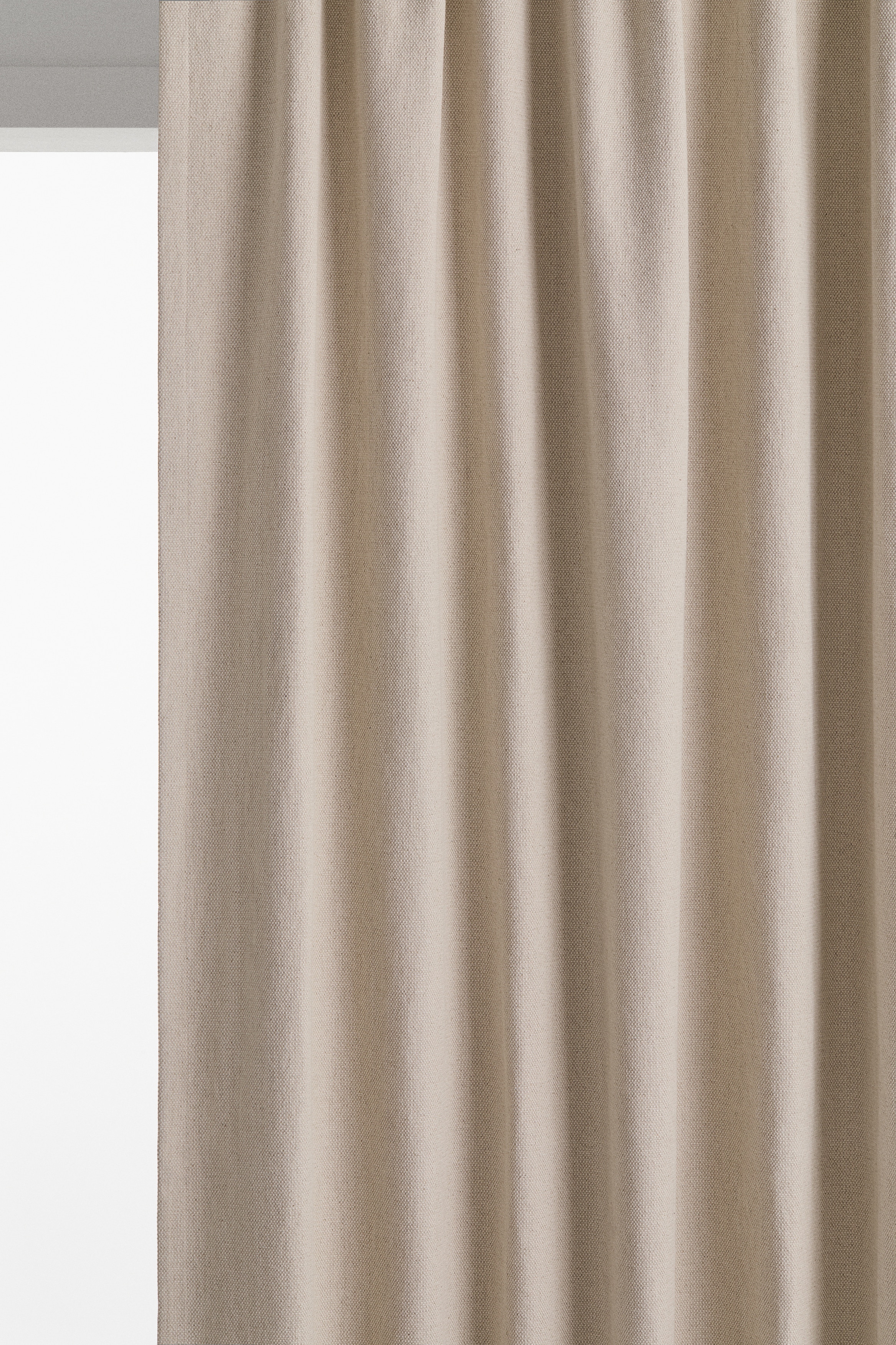 H&M Home - 2 kpl pimennysverhoja - Beige - size: 140x250