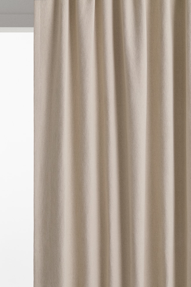 2-pack blackout curtain lengths - Beige - 1