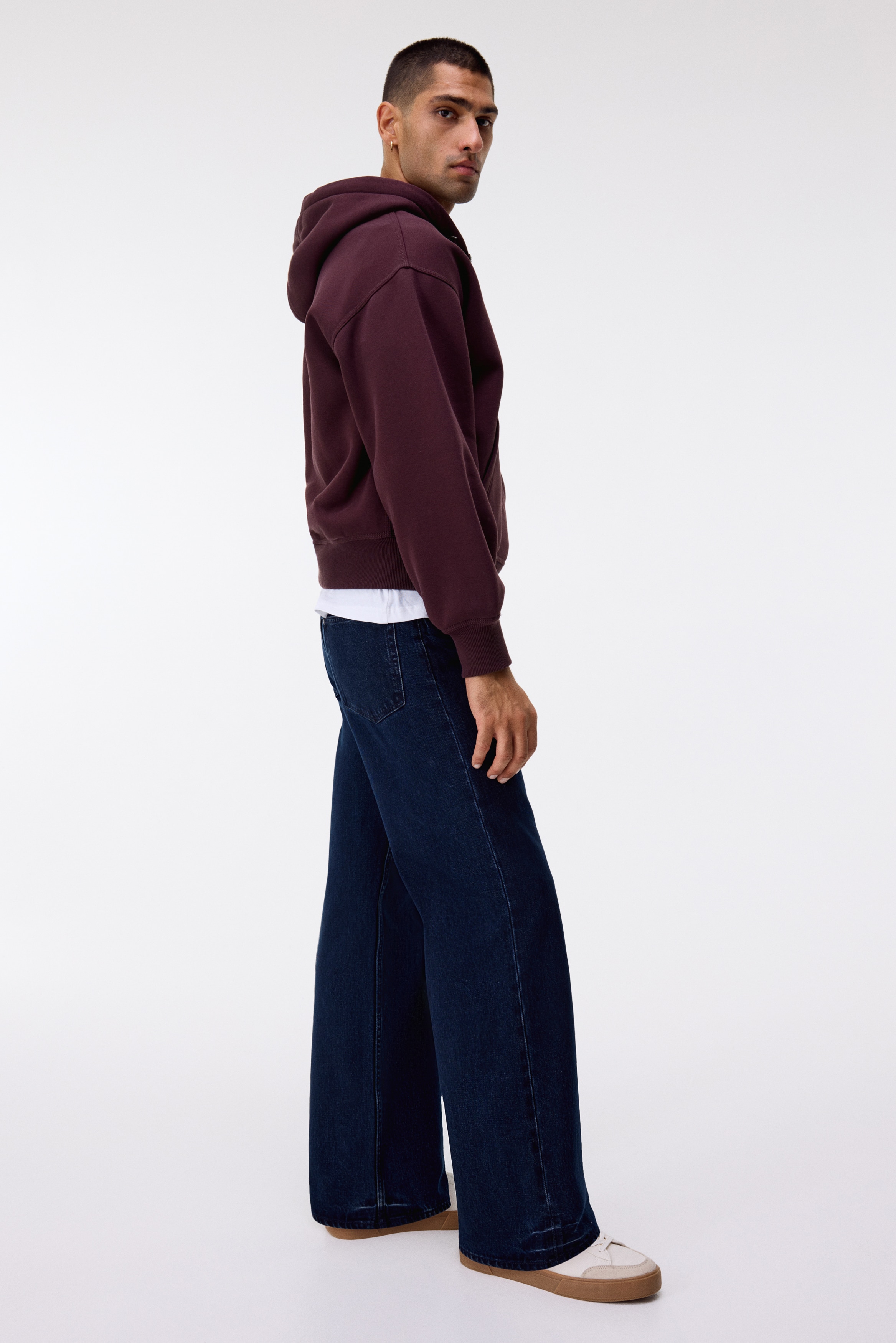Oversized Fit Zip-through hoodie