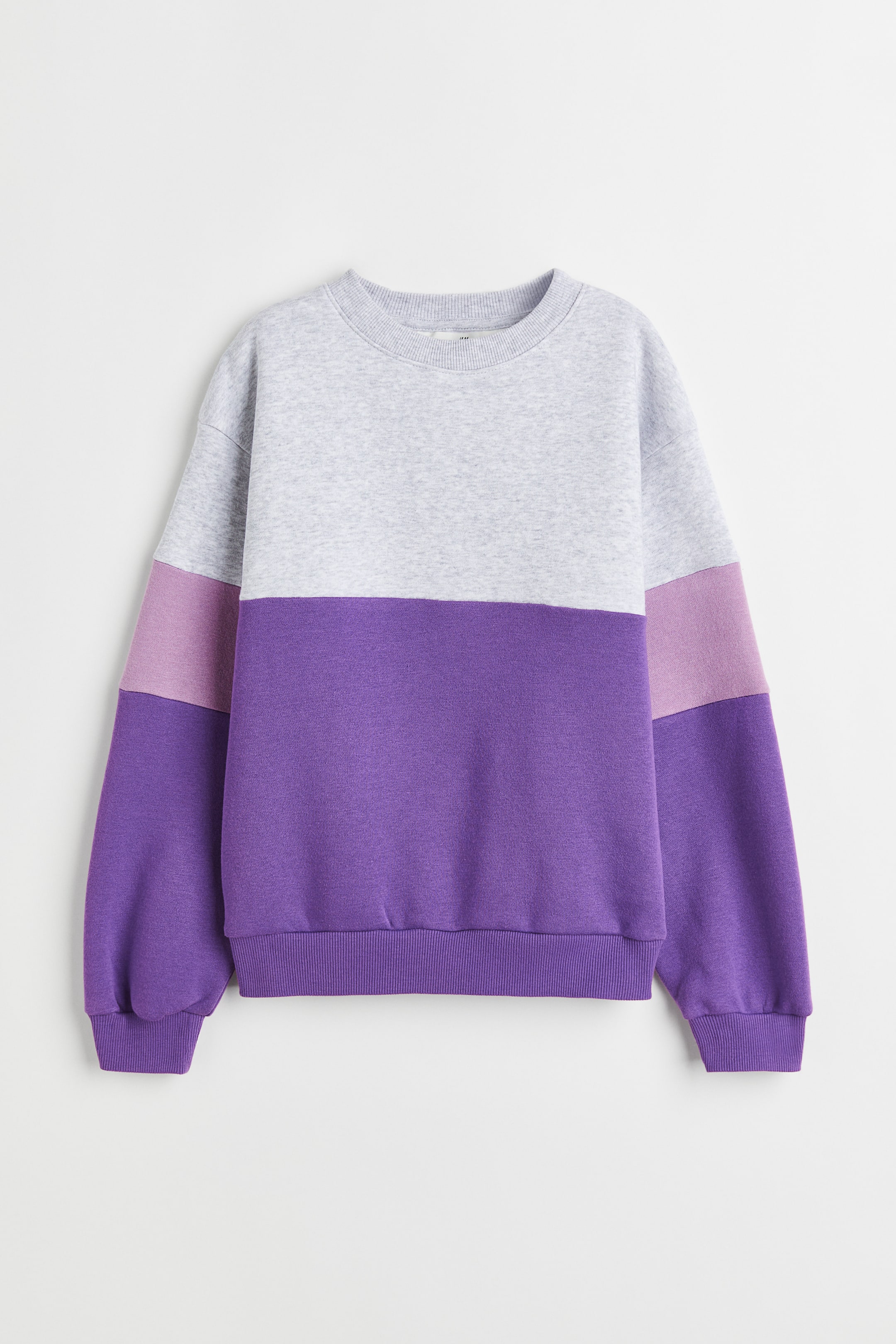 Xem ảnh lớn hơn: Áo nỉ khối màu - Màu tím/Khối màu - Kids | H&M VN 1