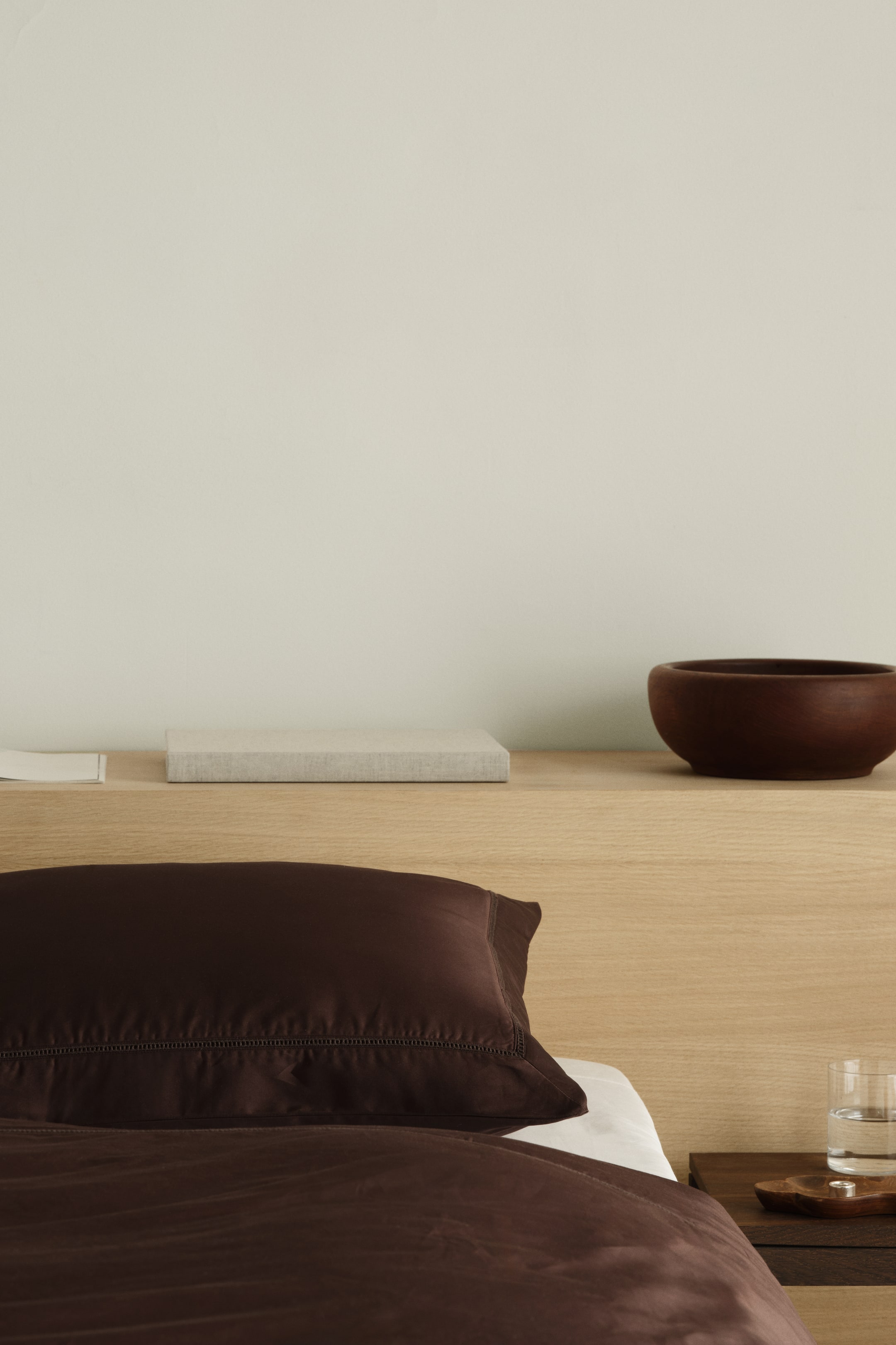 View larger image: Egyptian Cotton Twin Duvet Cover Set - Dark brown - Home All | H&M US 1