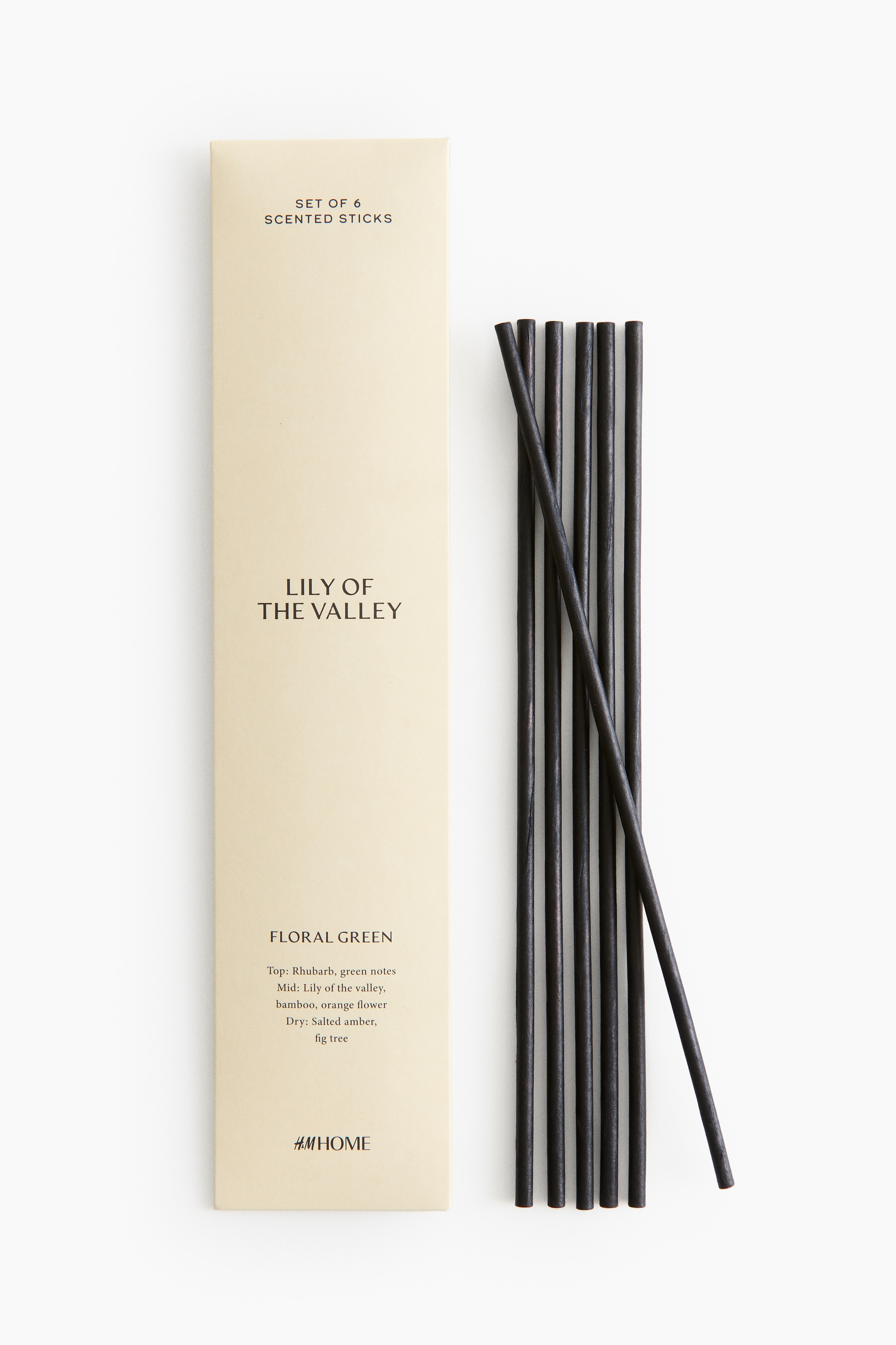 Pack de 6 sticks perfumados - Lily of the Valley/Minted Fig/Vanilla Patchouli/Cashmere Cloud/Grapefruit Nectar/Vintage Woods