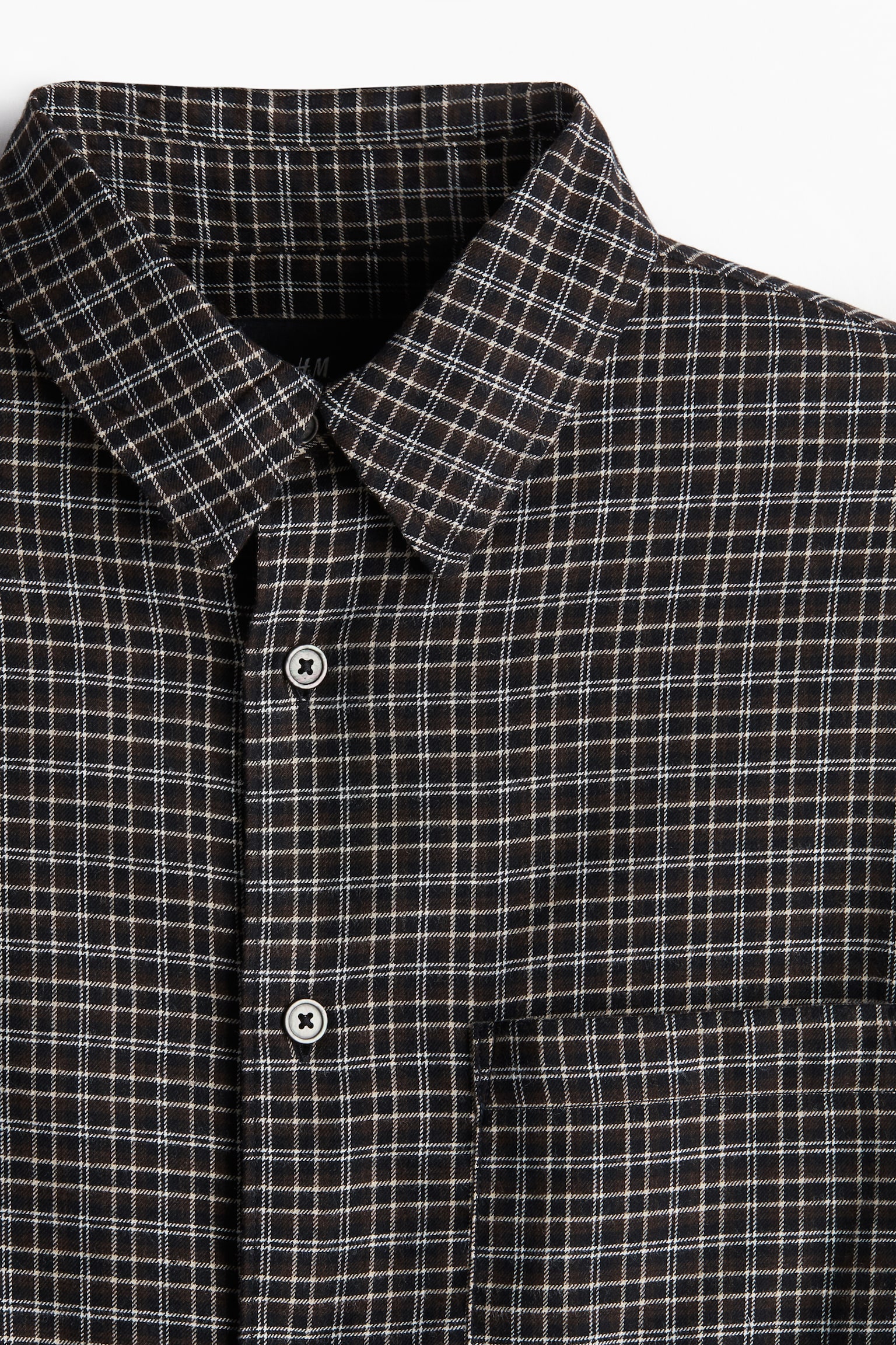 Loose Fit Shirt - Dark brown/Checked/Dark blue/Checked/Grey/Checked/Black/Checked/Beige/Checked - 3