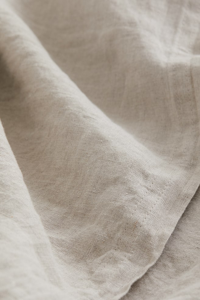Washed linen tablecloth - Beige/White/Grey/Light khaki green - 3