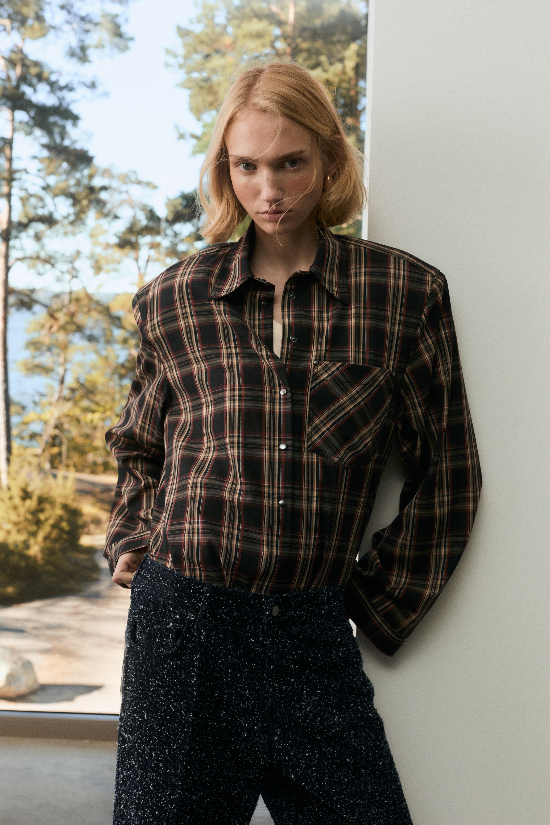 Shoulder-pad shirt