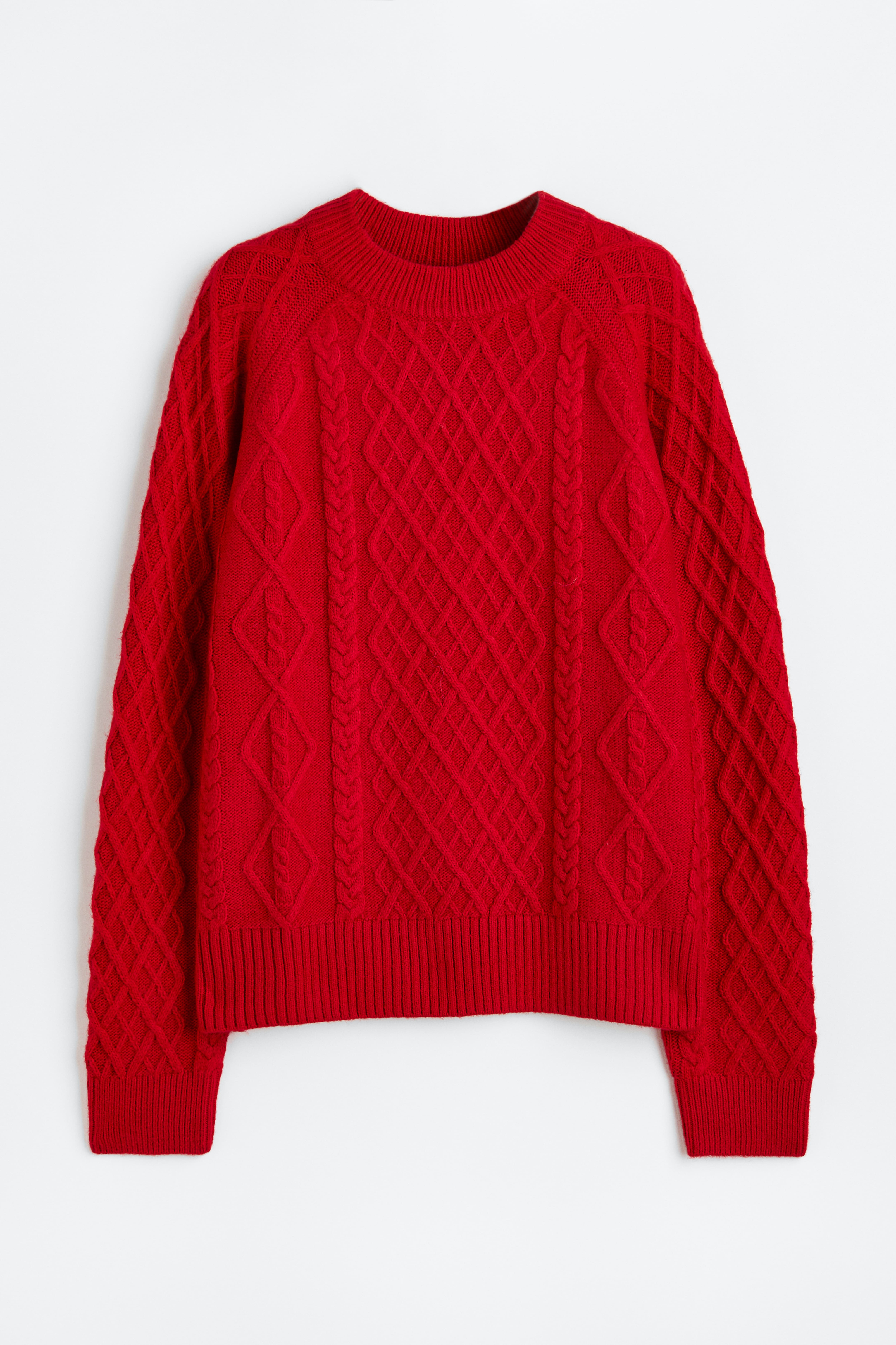 H&m red knit sweater hotsell