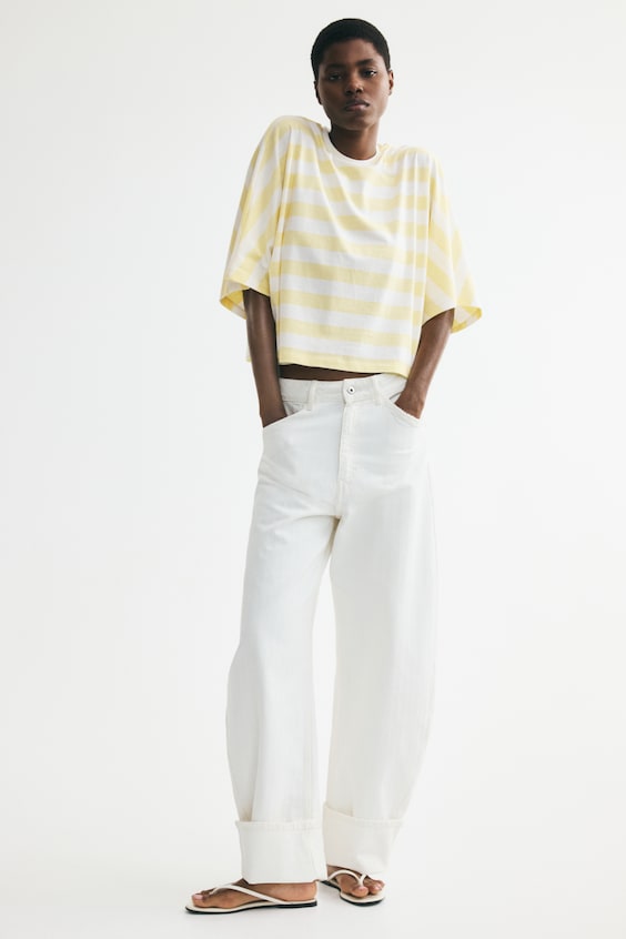 Bawełniany top oversize