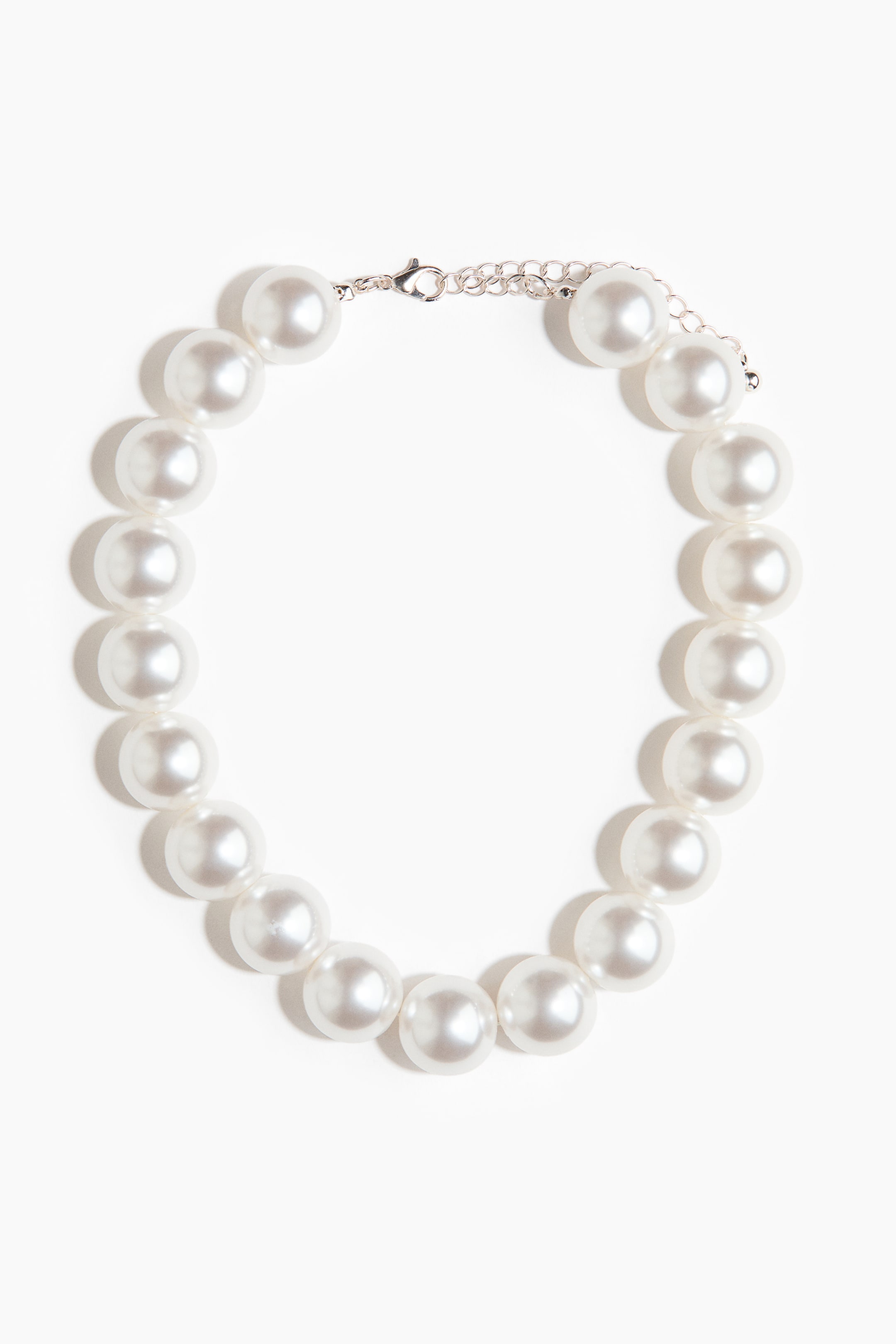 查看大圖: Chunky beaded necklace - 白色 - Ladies | H&M HK 1