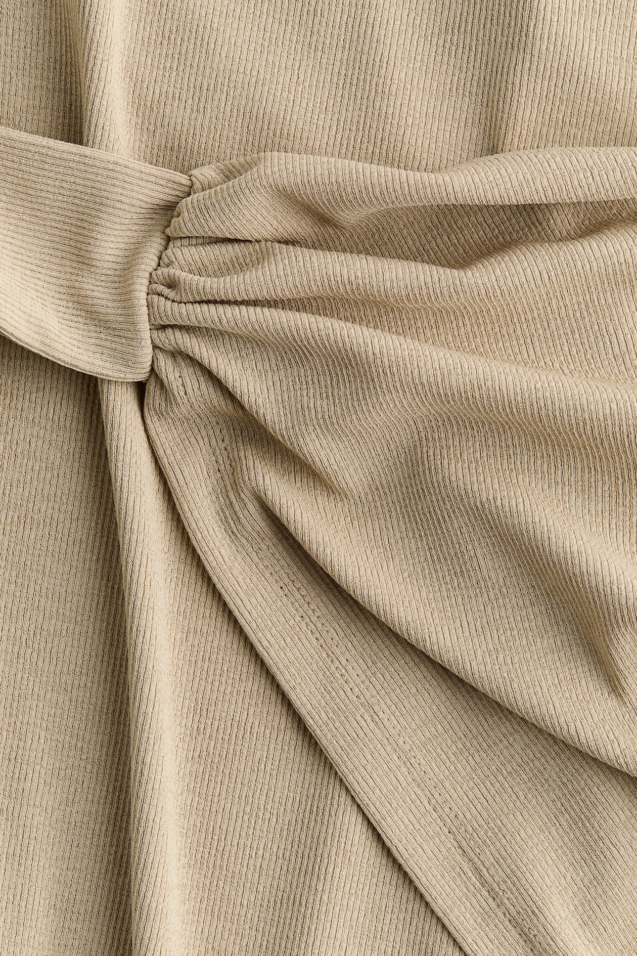 Skirt-Panel Ribbed Dress - image 2