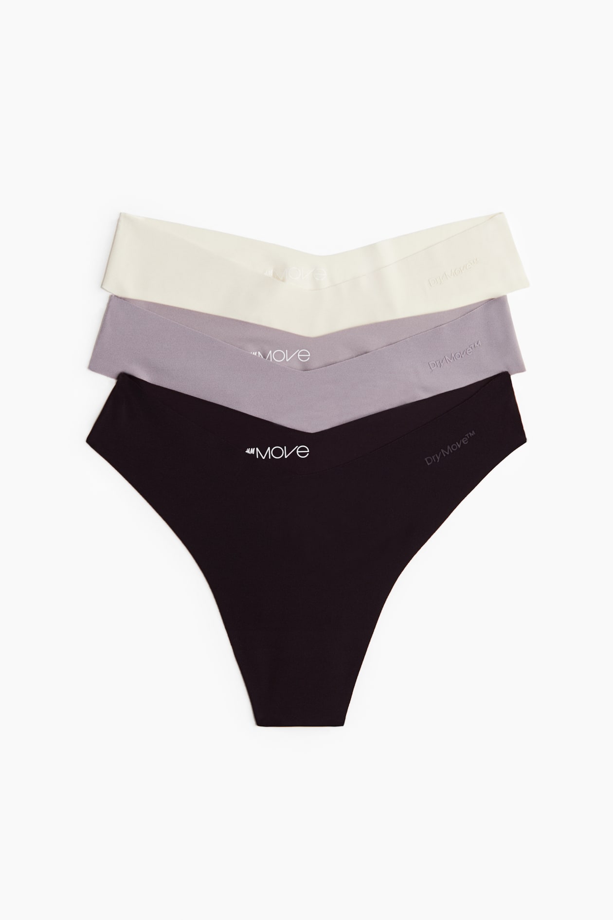 3-Pack Sports Thong Briefs with DryMove