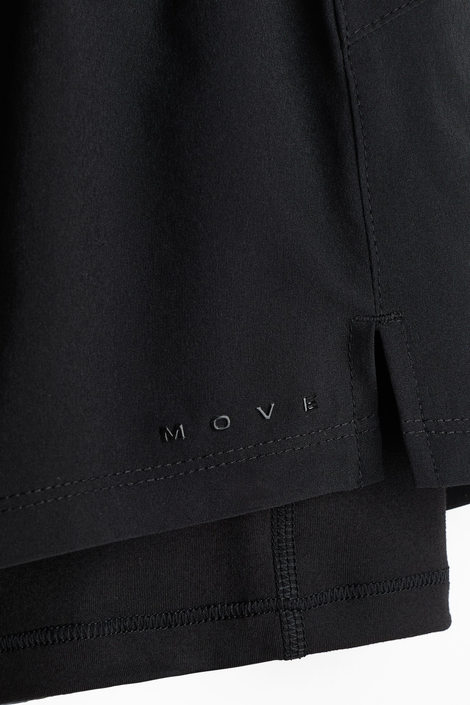 Детские шорты H&M Move Double-Layered Running with DryMove™, цвет: Чёрный — фото 2