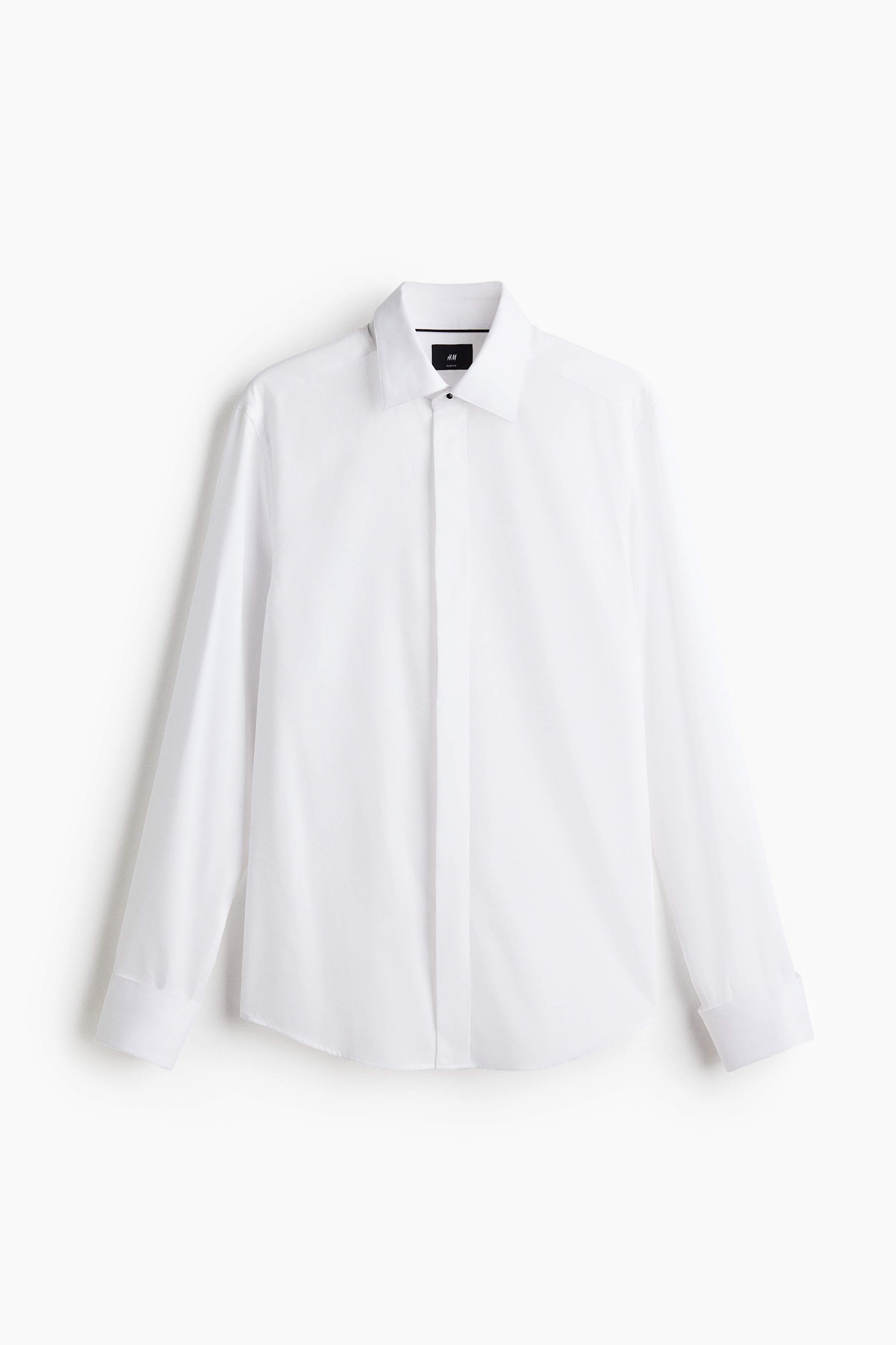 Slim Fit Tuxedo shirt - White