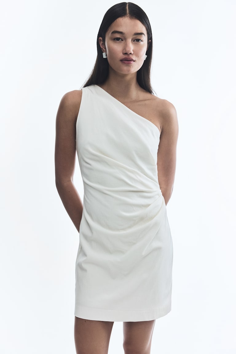 h&m ladies draped one-shoulder dress product info and reviews Buy H&M Women Draped One-Shoulder Dress - Dresses for Women 26004356