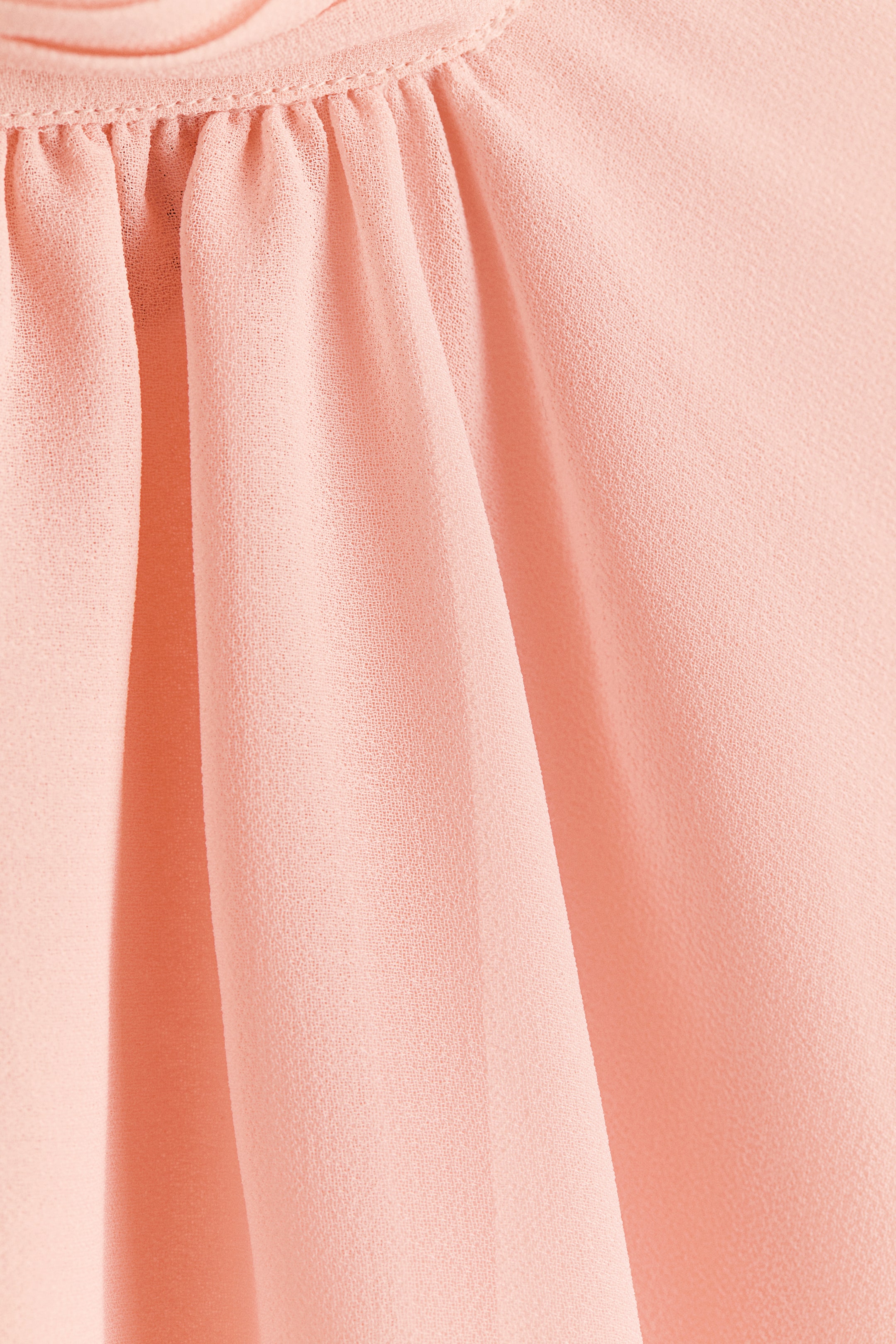 Flounced Cape-Detail Blouse