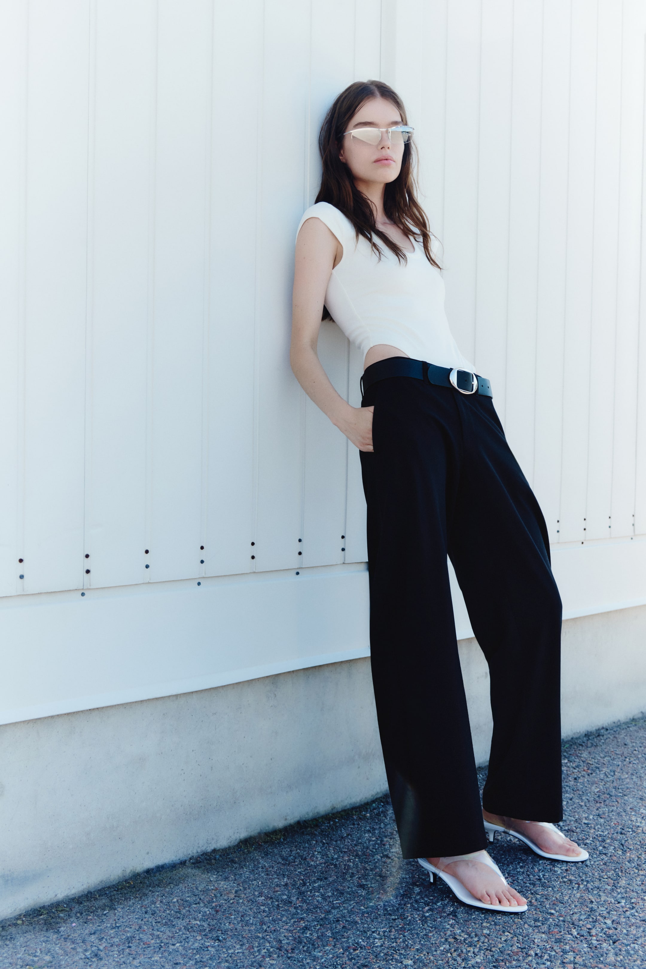 Dressy Barrel-Leg Pants