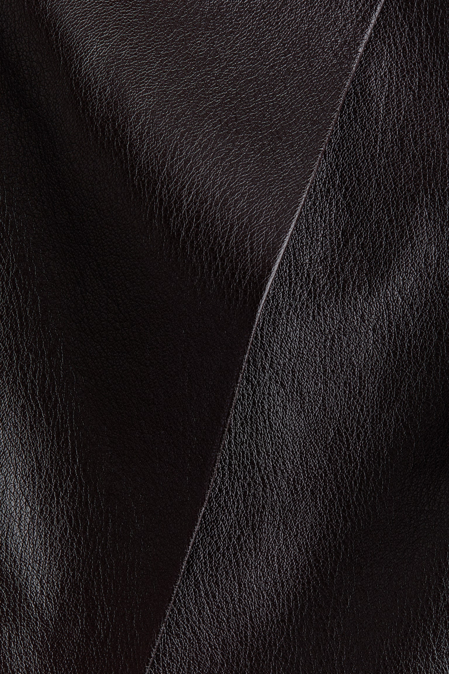 Женская юбка H&M Coated Wrap, цвет: Тёмный коричневый — фото 5
