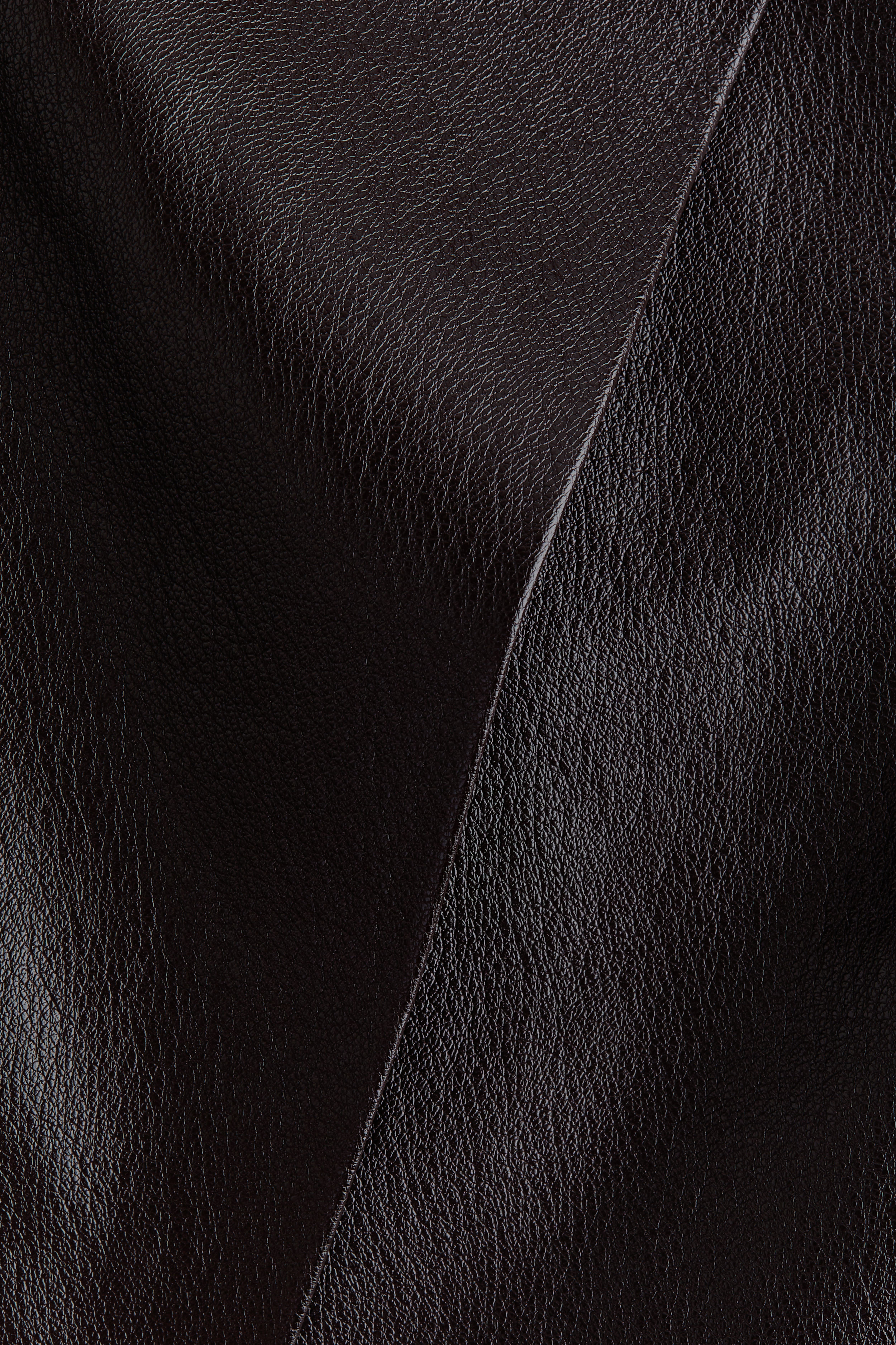 Jupe portefeuille en tissu enduit