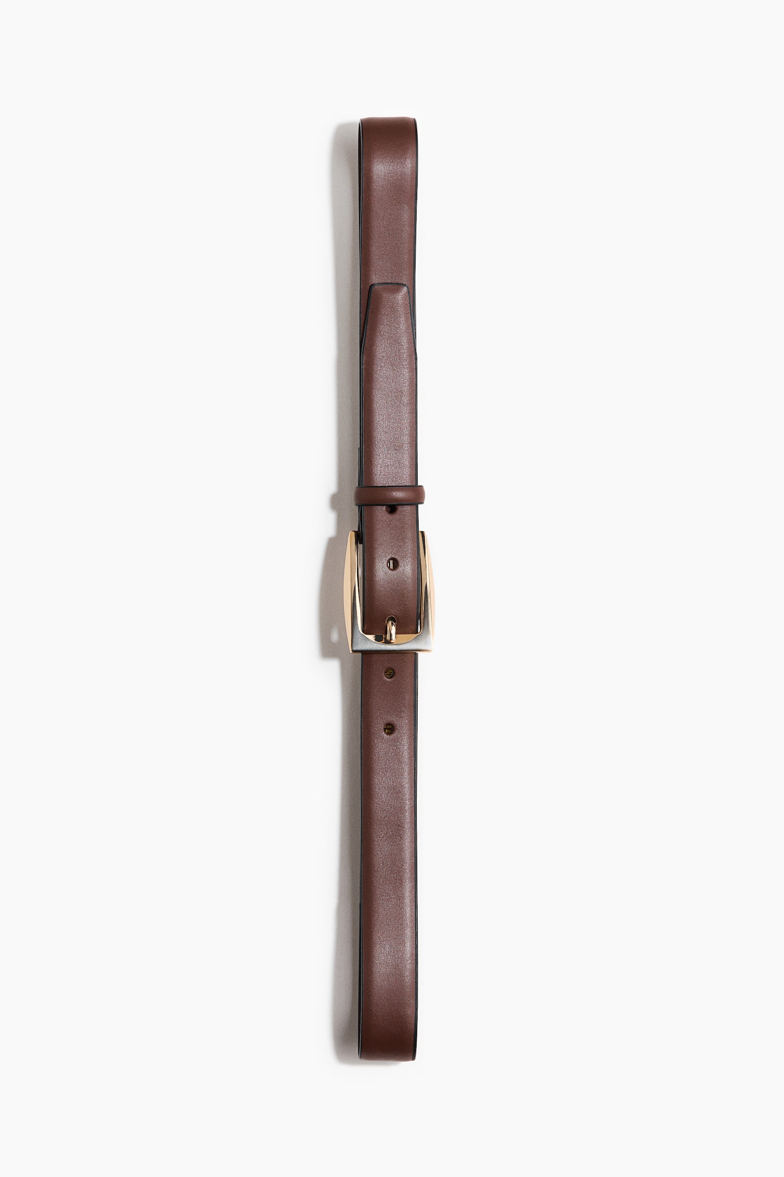 Женский ремень H&M Leather Belt, цвет: Коричневый — фото 1