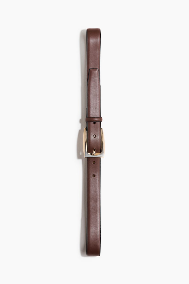 Leather Belt - Brown - 1