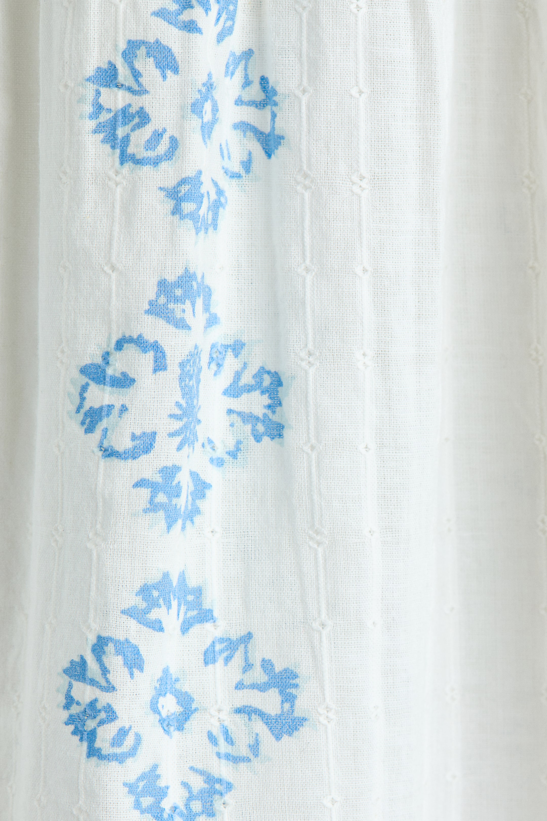 Flutter-Sleeved Cotton Blouse