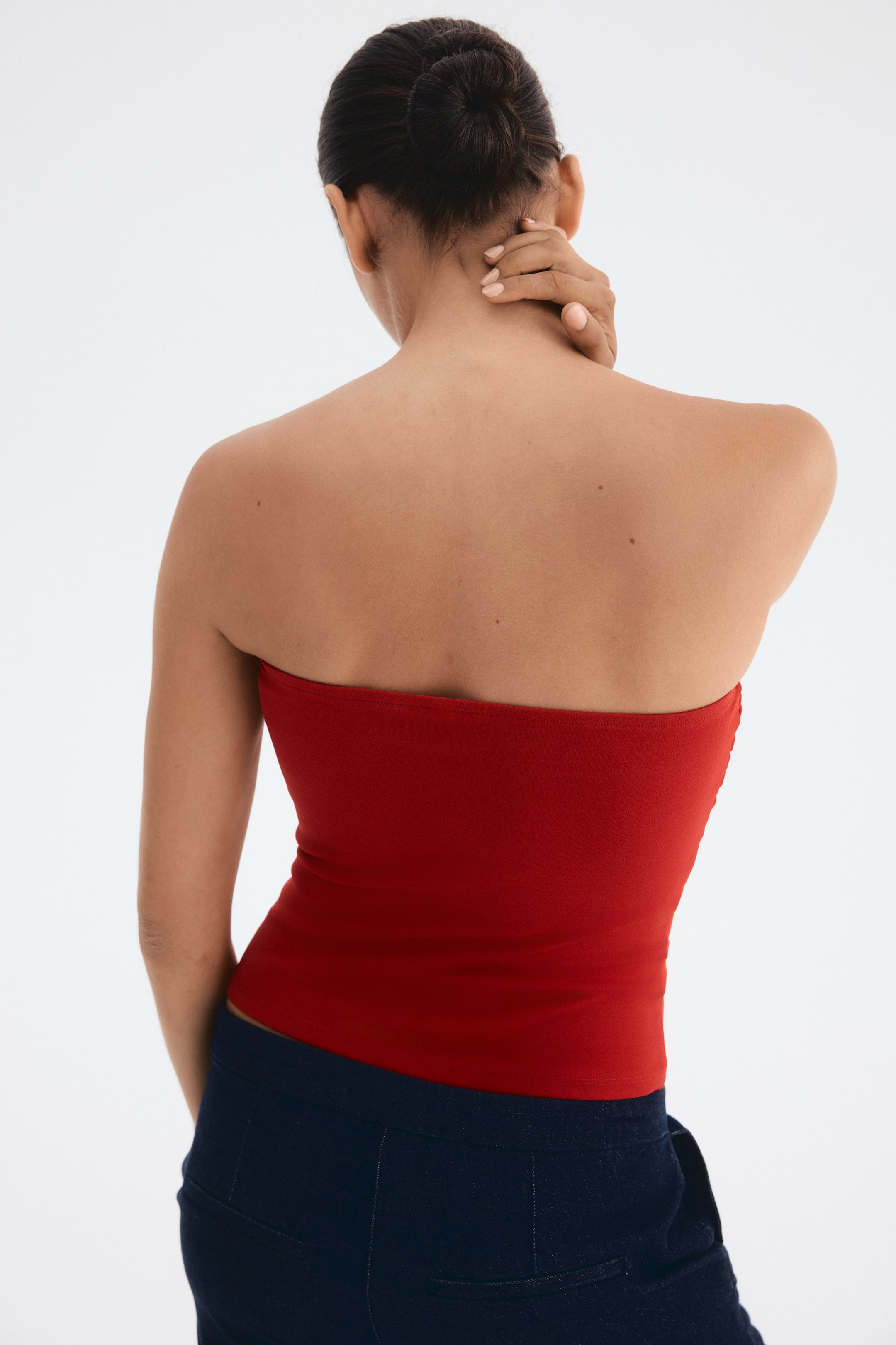 Grotere afbeelding bekijken: Tubetop van interlocktricot - Rood - DAMES | H&M BE 3