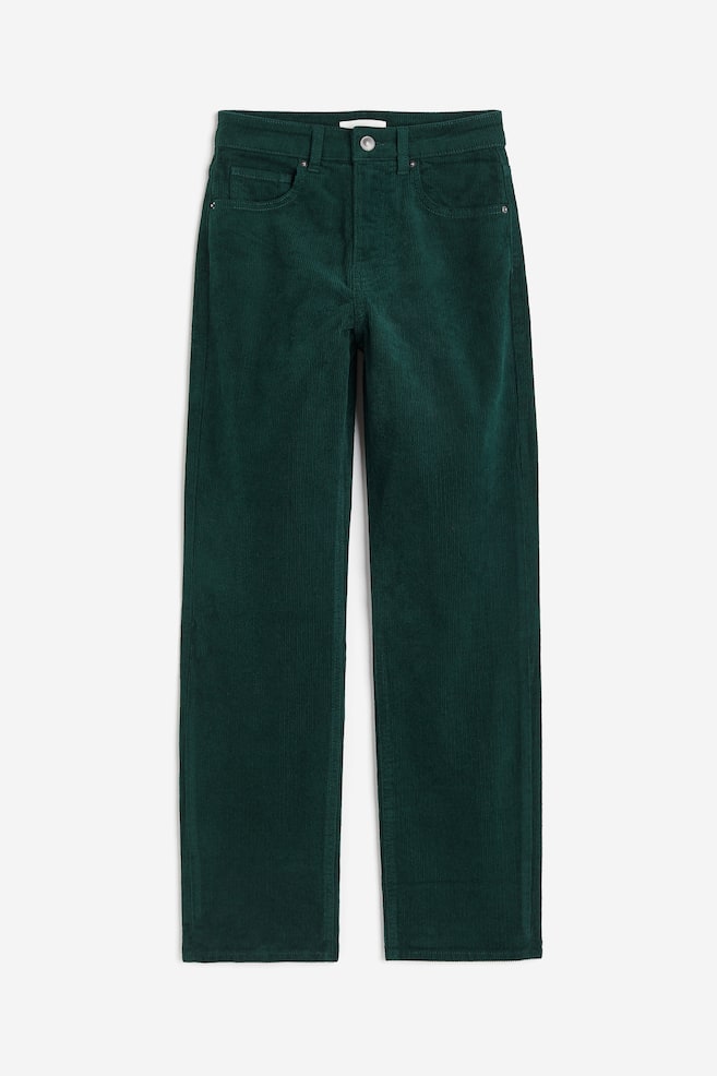Corduroy Pants - Dark green/Black - 1