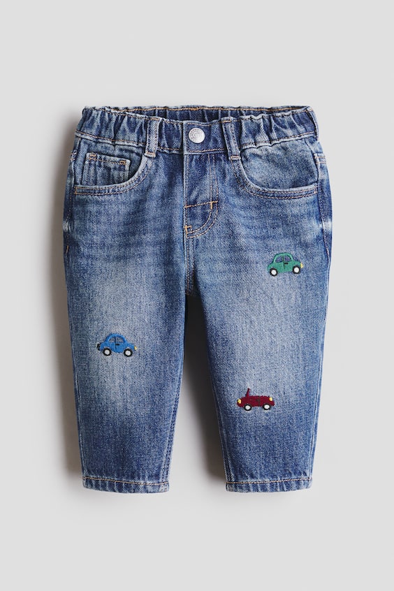 Детские джинсы H&M Embroidery-Motif Jeans
