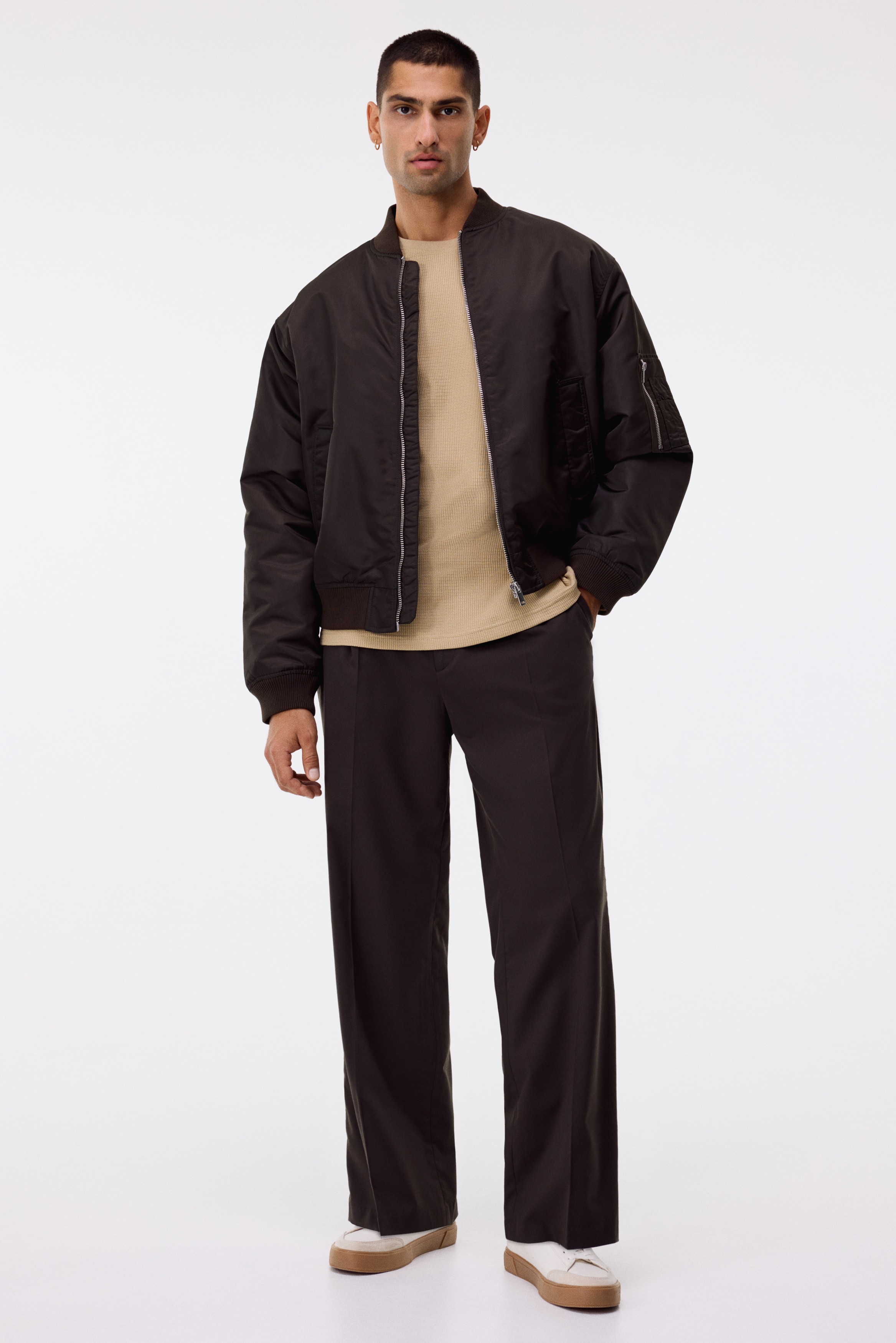 Slim Fit Waffled jersey top