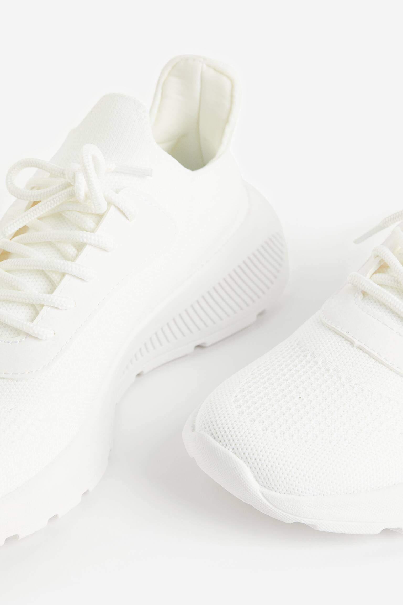 Lightweight Sole Sneakers - White - 4