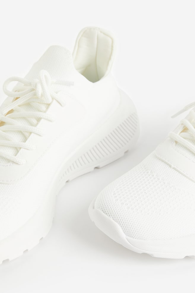 Sneakers à semelle légère - Blanc/Noir - 4