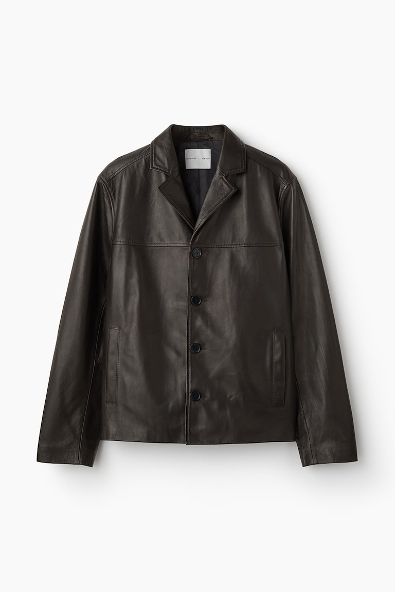 Lederjacke Dunkelbraun Men H&M AT