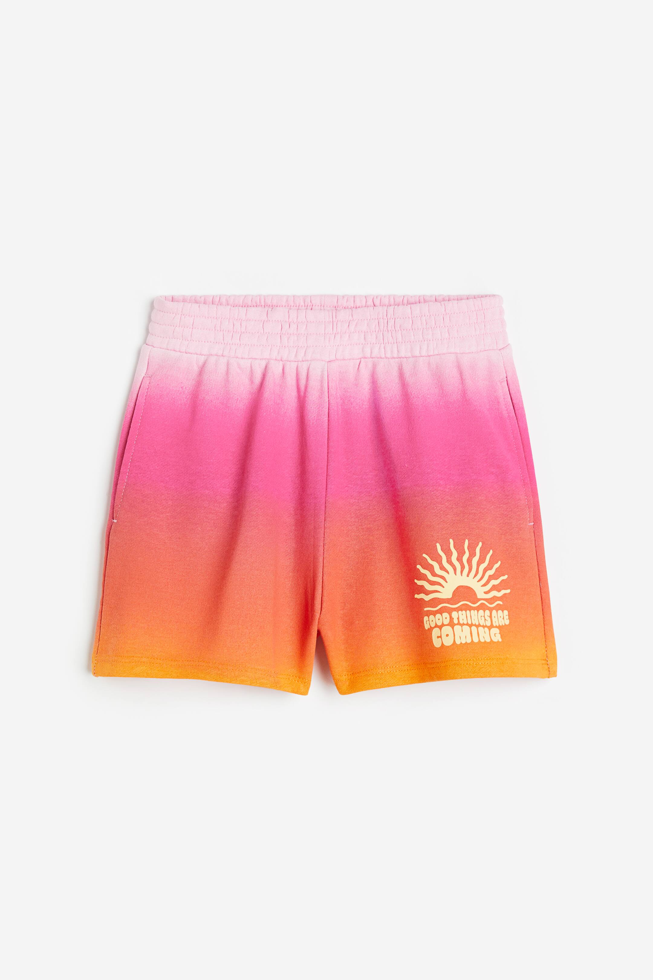 View larger image: Sweatshorts - Bright pink/Sunburst - Kids | H&M IN 1